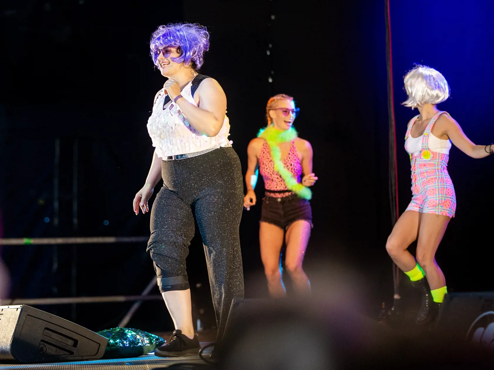 Druhý deň hudobného festivalu "POHODA 2022" na letisku v Trenčíne. Na snímke Petra Polnišová.