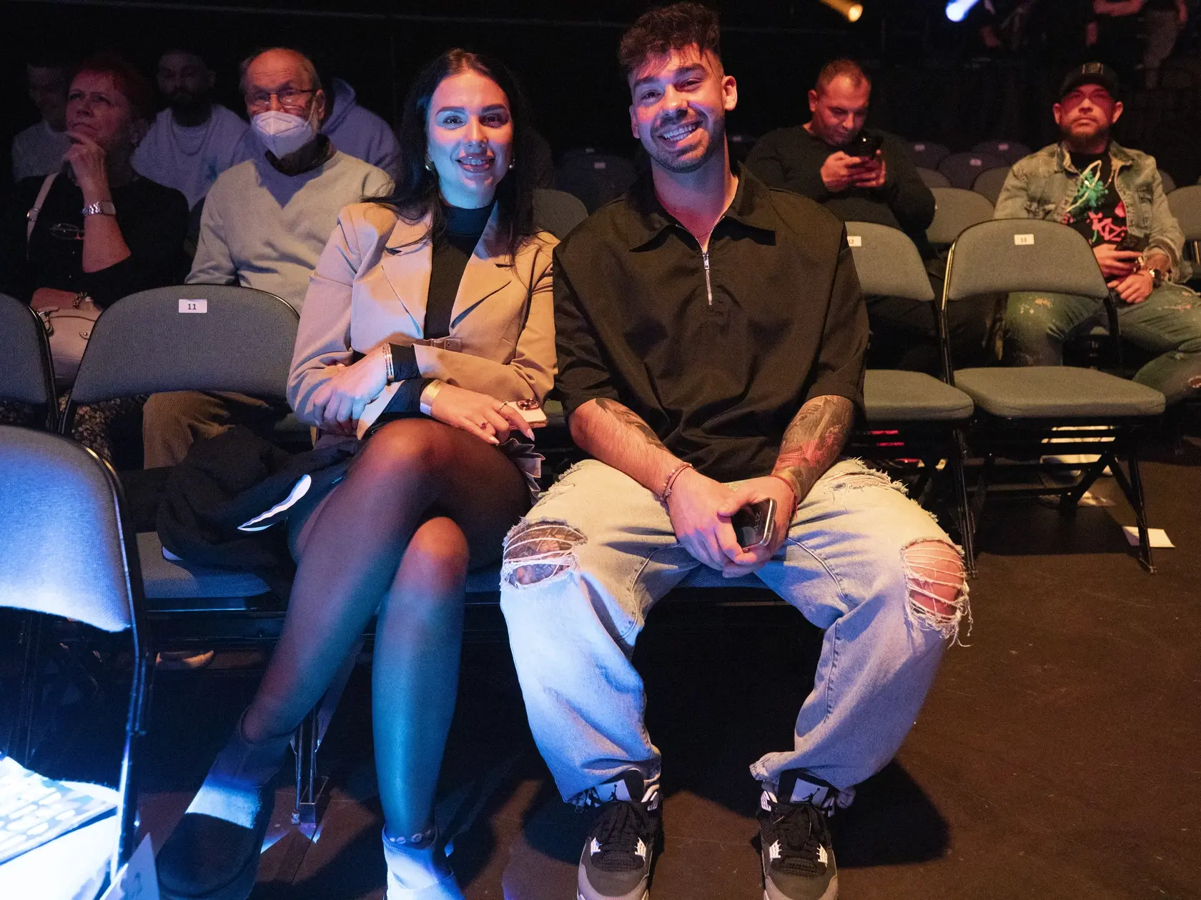 Fight Night Challenge 9 v Prahe. Influencerka Lenka Tejbusová a exfarmár Matúš Horváth.