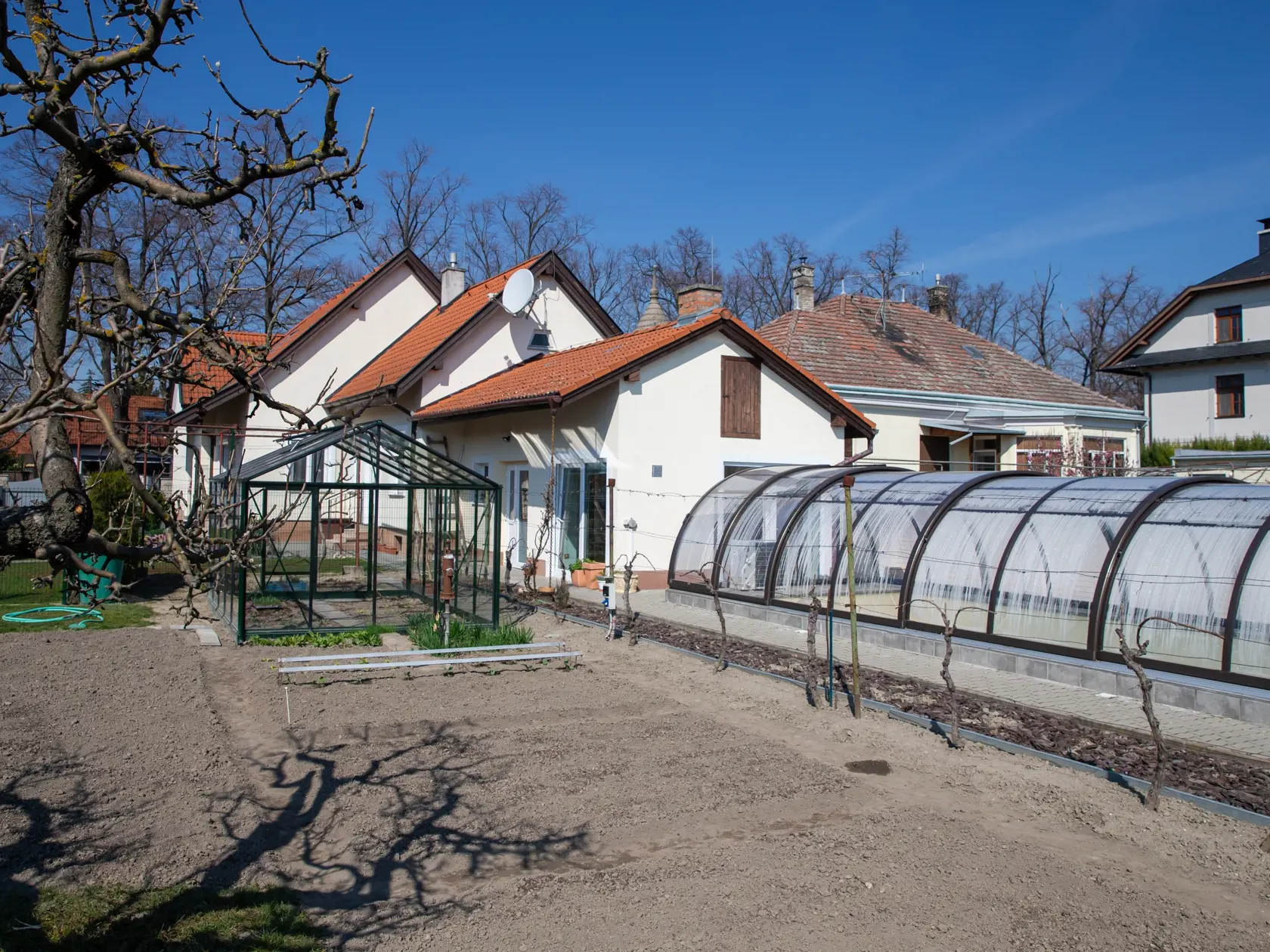 Na snímke je Béla Bugár pri jarných prácach vo svojej záhrade v Šamoríne. 