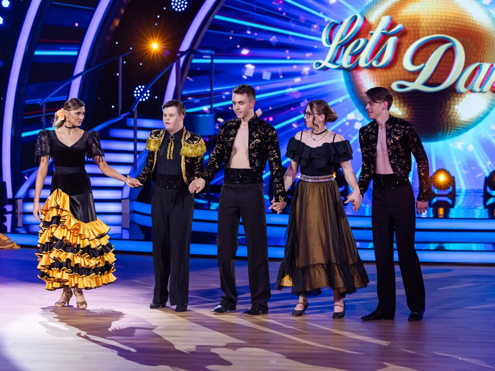 Súrodenci Šimona počas štvrtého  kola Let's dance 2025.