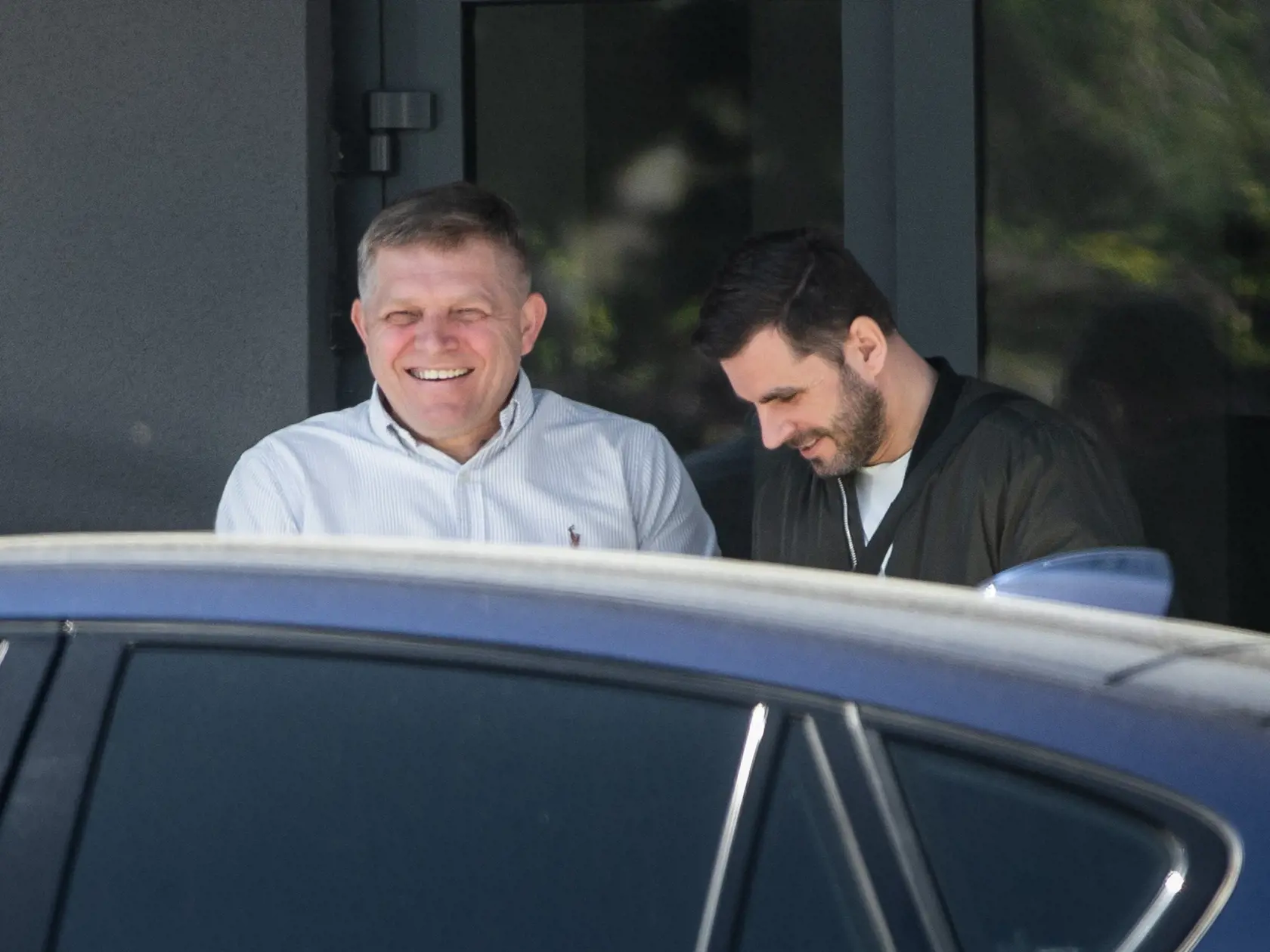 Televízia Slovan v Bratislave. Na  snímke Robert Fico.