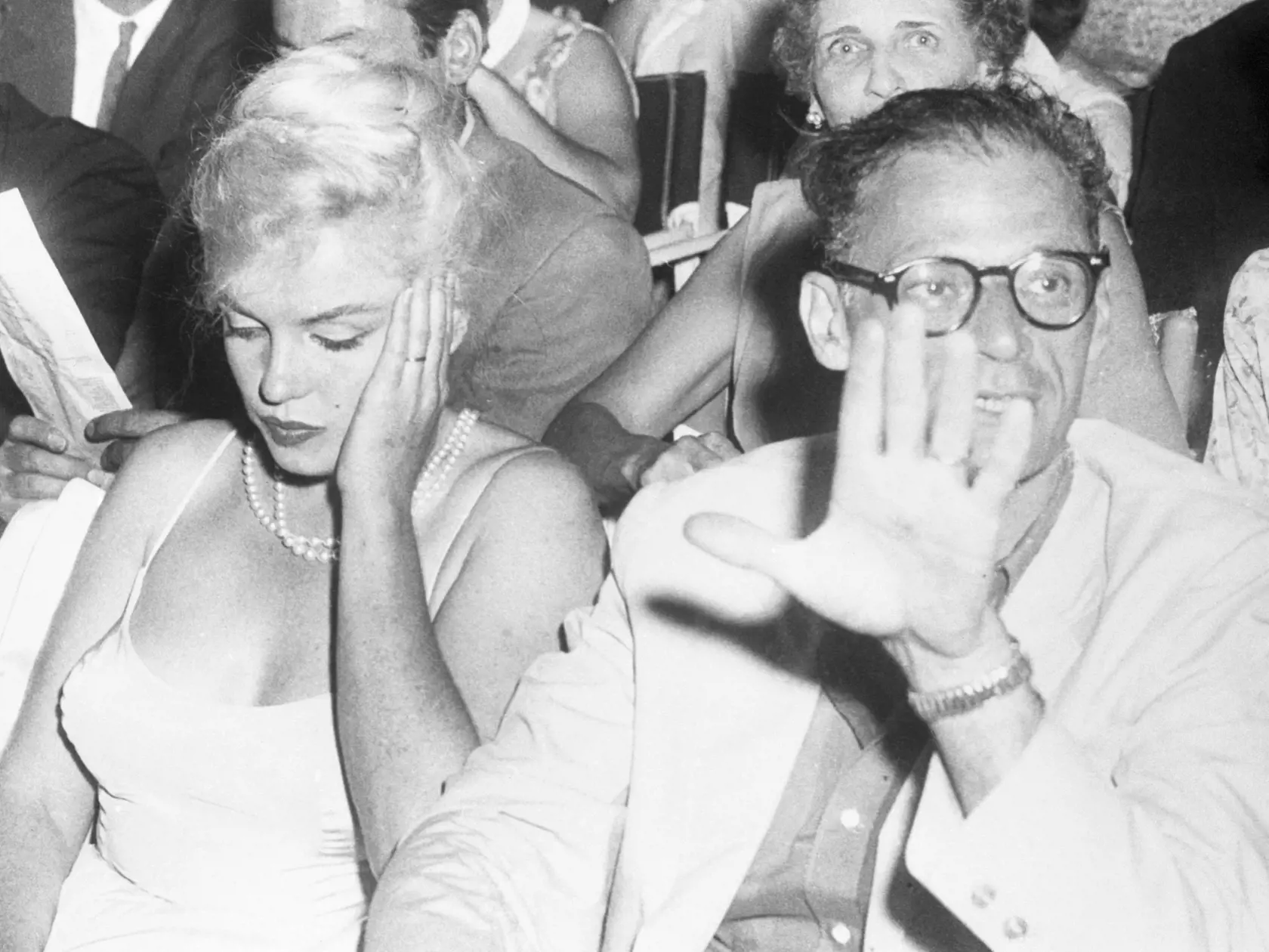 Marilyn Monroe a  Arthur Miller budili všade pozornosť.