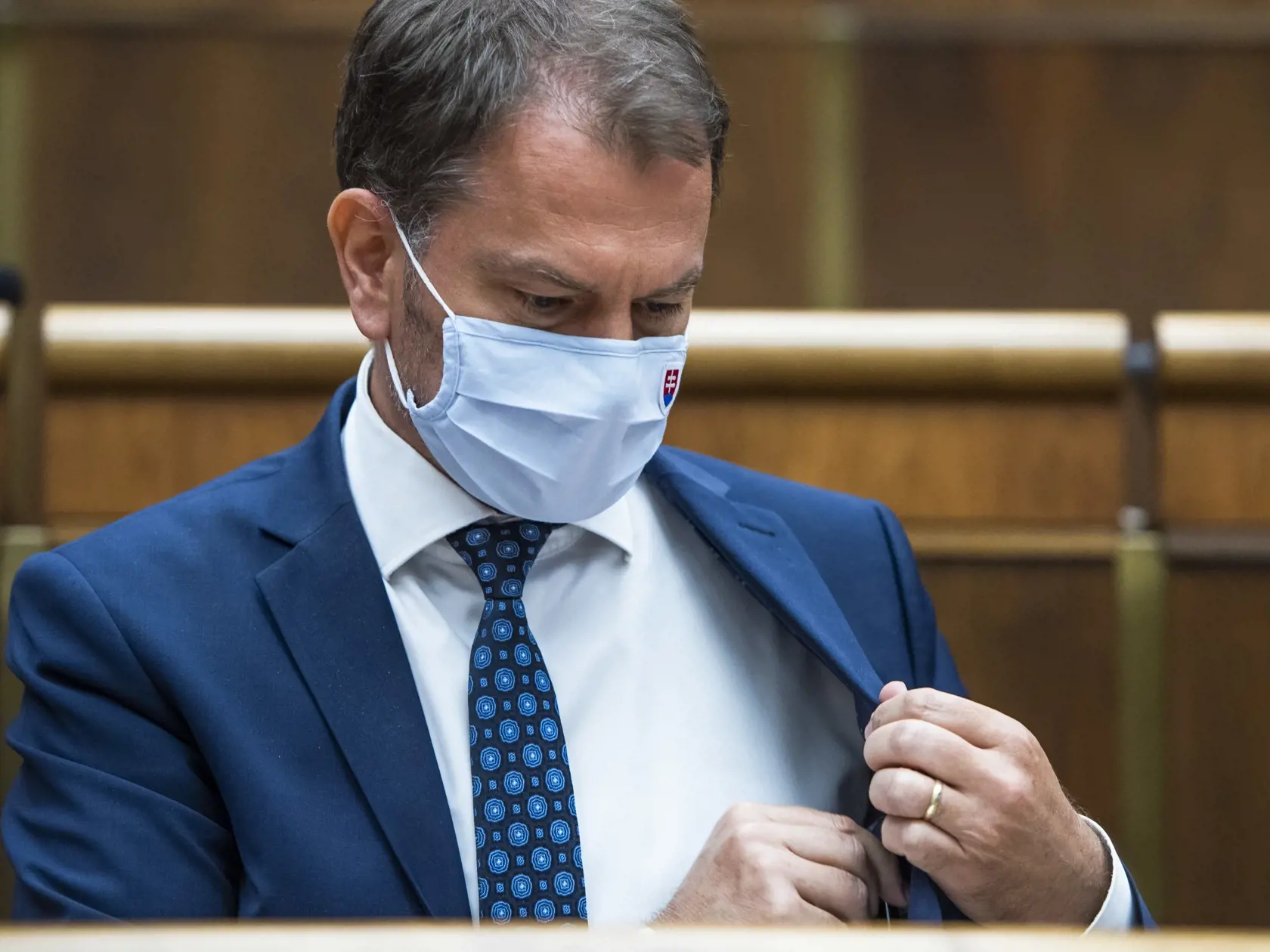 Na snímke podpredseda vlády a minister financií SR Igor Matovič (OĽaNO) počas rokovania mimoriadnej 34. schôdze NRSR v Bratislave 30. júna 2021. Minister financií Igor Matovič (OĽANO) čelí odvolávaniu z funkcie. FOTO TASR - Jaroslav Novák