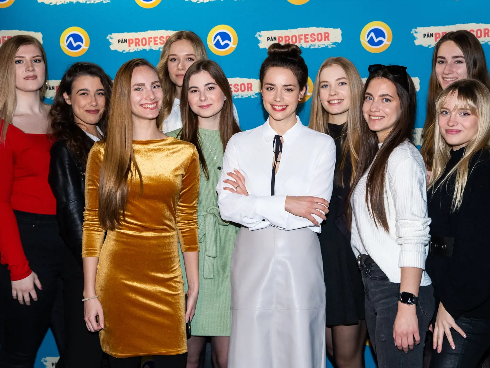 Premiéra seriálu "Pán Profesor" v jednom z bratislavských kinosál. Na snímke Gabriela Marcinková.