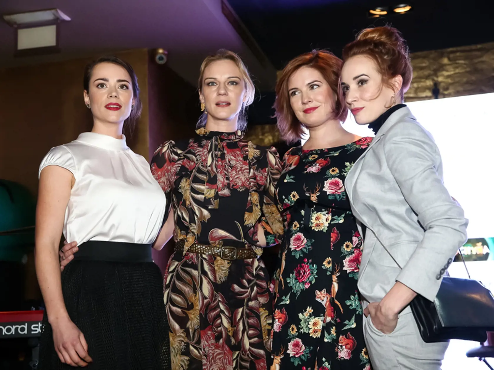 Mediálna párty televízie Markíza v jednom z Bratislavských podnikov. Na snímke Táňa Pauhofová, Antónia Lišková, Gabriela Marcinková a Zuzana Norisová.