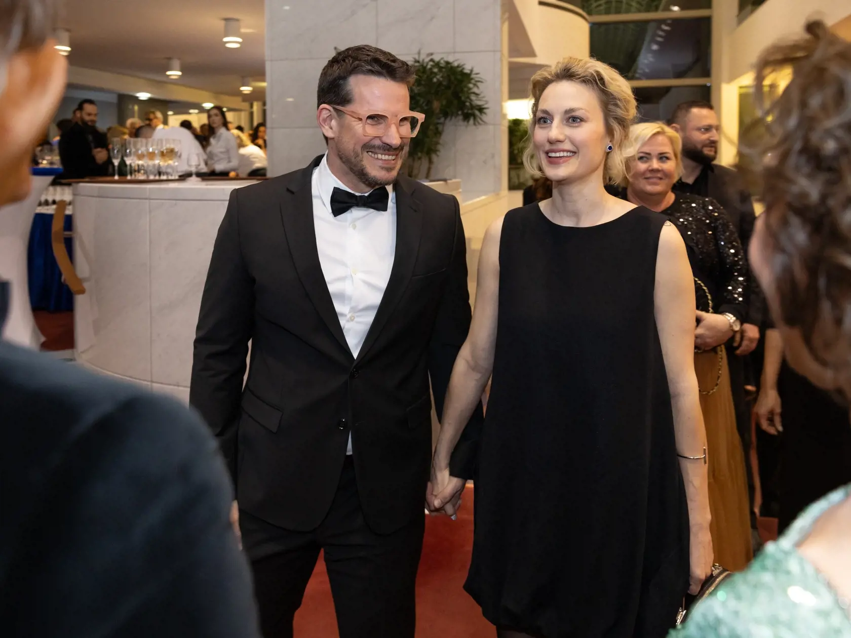 Cena Krištáľové krídlo - hlavnou myšlienkou prestížneho ocenenia je prezentácia výsledkov tvorivej práce najúspešnejších osobností Slovenska. Na snímke je Martin Valihora a Natália Germani.