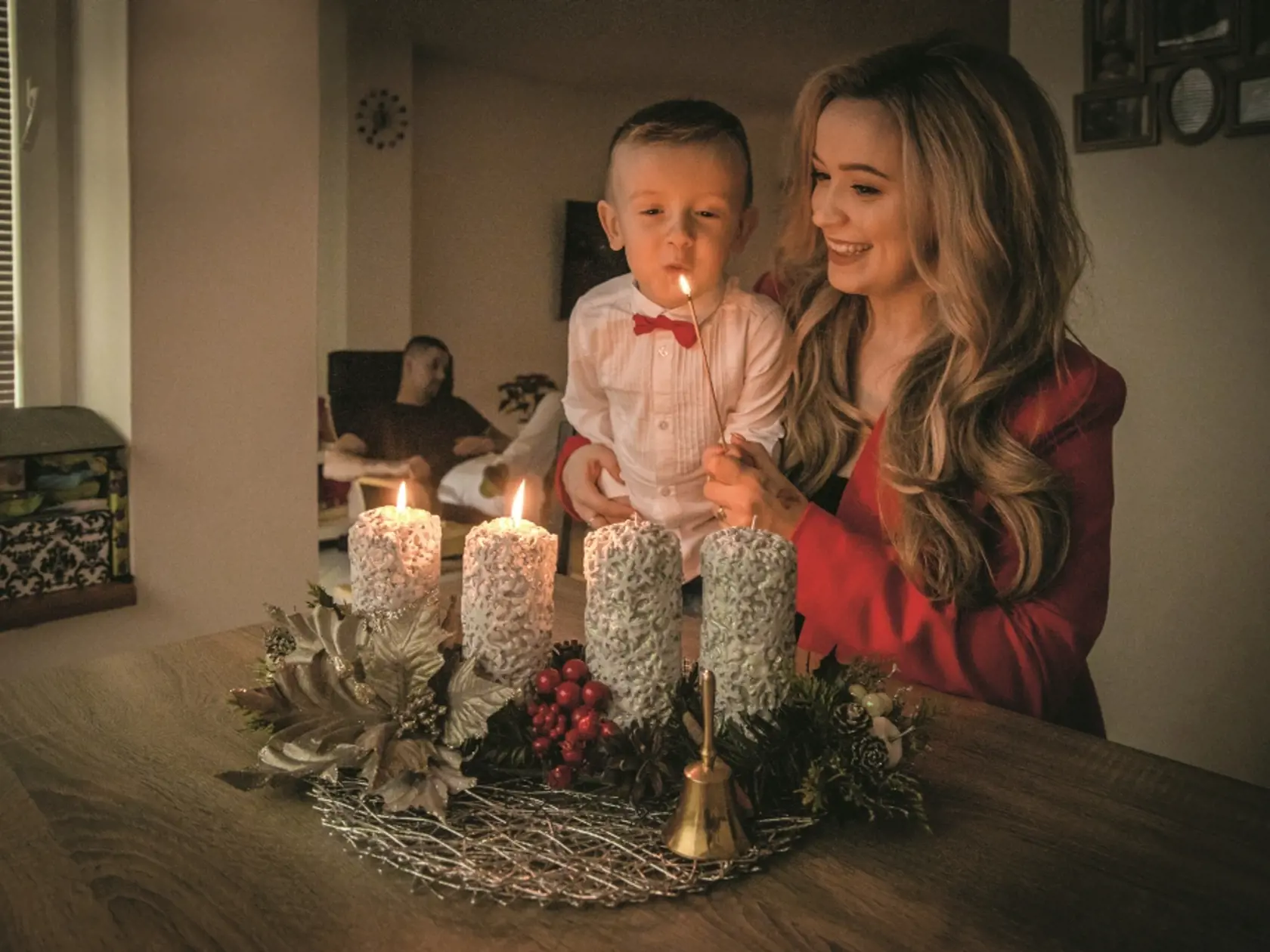 Dominika s milovaným synčekom Peťkom.