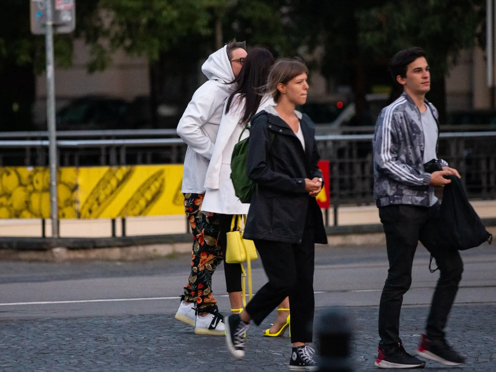 Romana Košťálová a Matúš Polakovič na večeri v centre Bratislavy. 