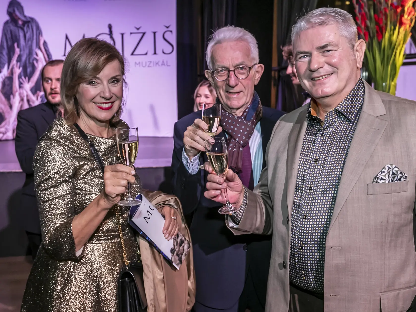 Alena Heribanová s partnerom Konradom a Milošom Bubánom