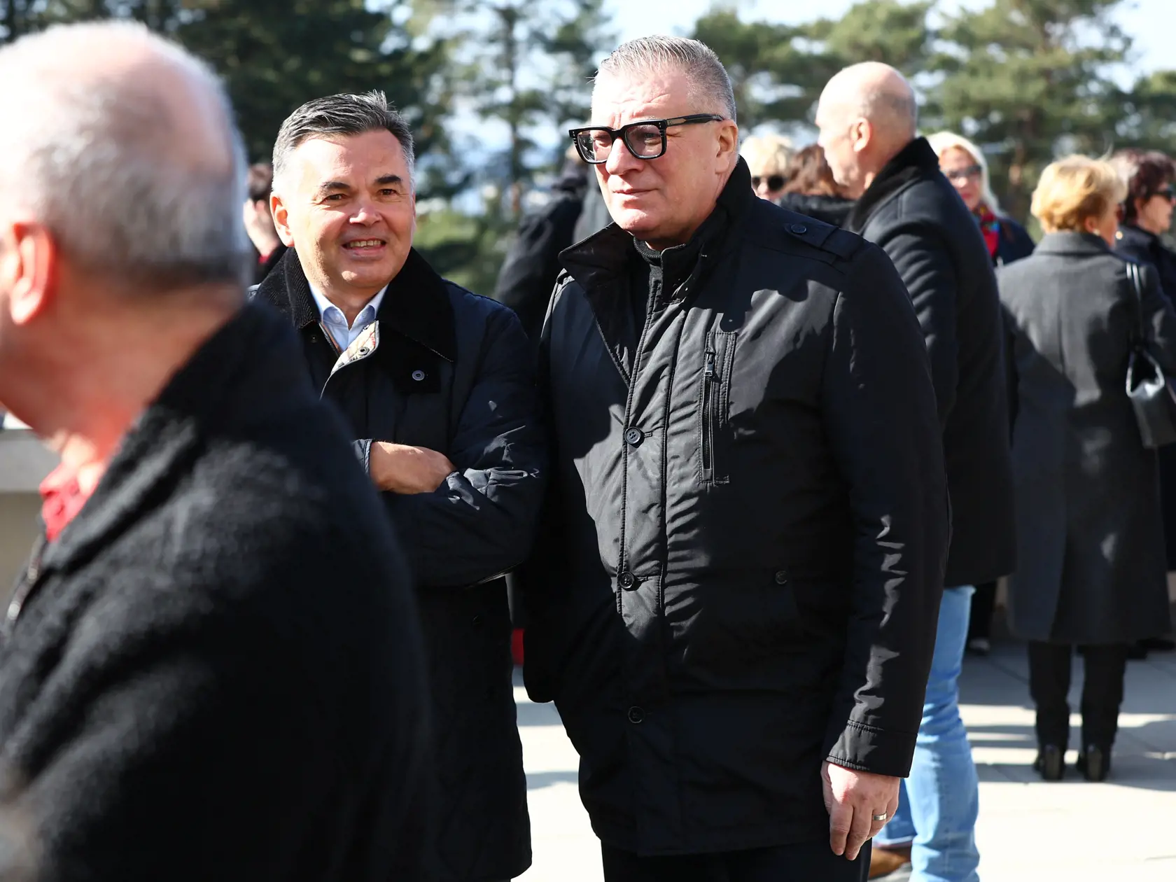 3. marec 2025, Bratislava - krematórium: Posledná rozlúčka s hudobníkom zo Starmanie Dušanom Giertlom. Nechýbal ani šéf futbalového zväzu Ján Kováčik. 