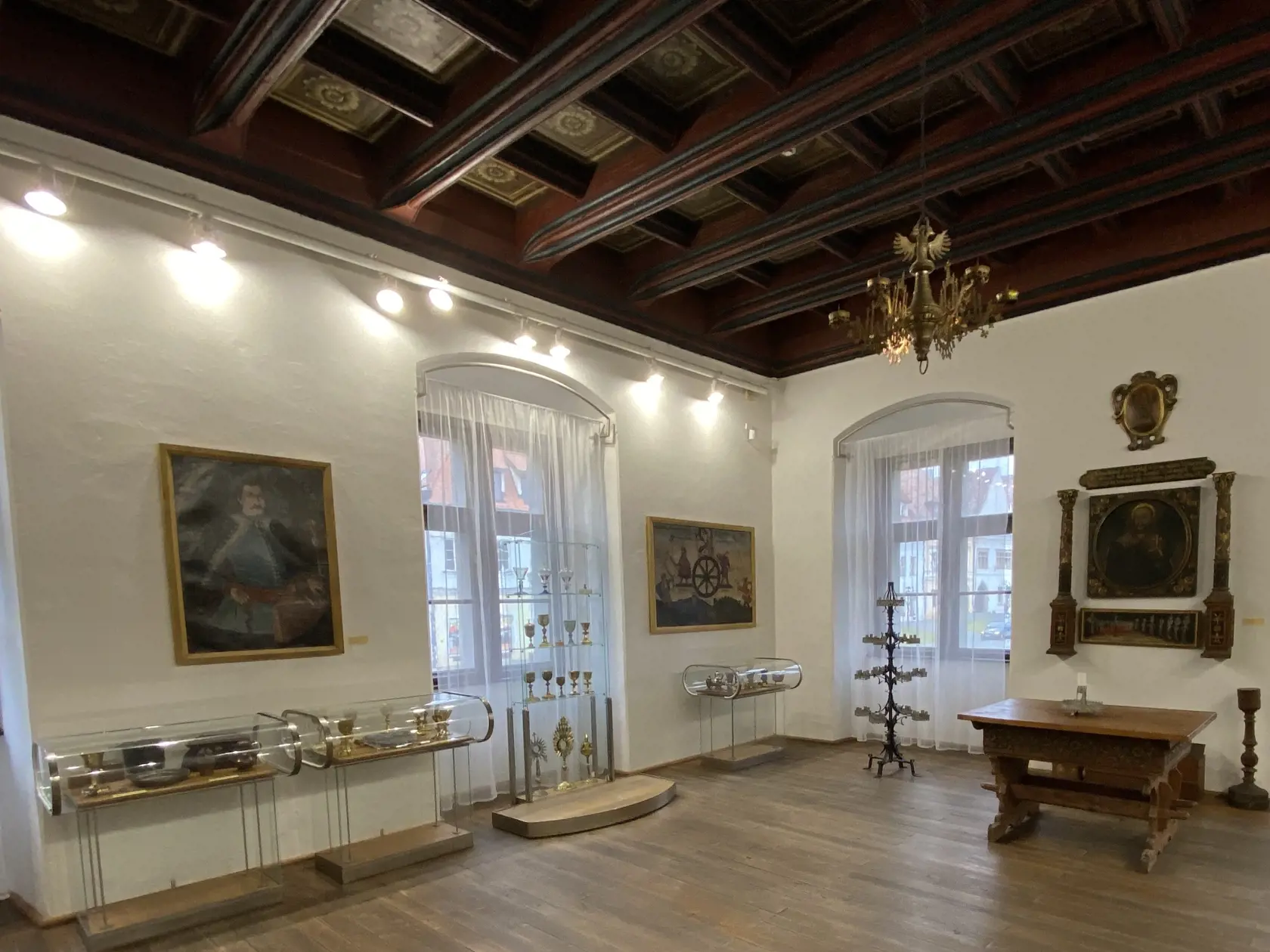 Výstavná sieň expozícii Slobodné kráľovské mesto v Šarišskom múzeu v Bardejove.