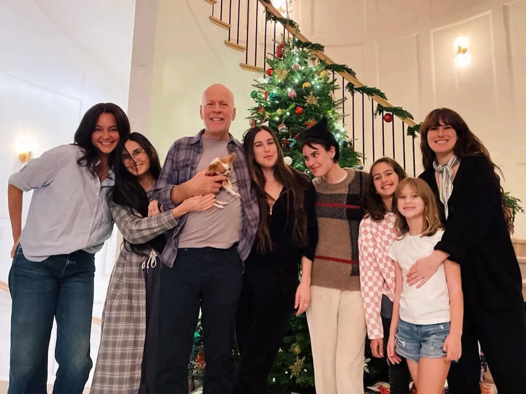 Bruce Willis, Demi Moore a zvyšok rodiny...