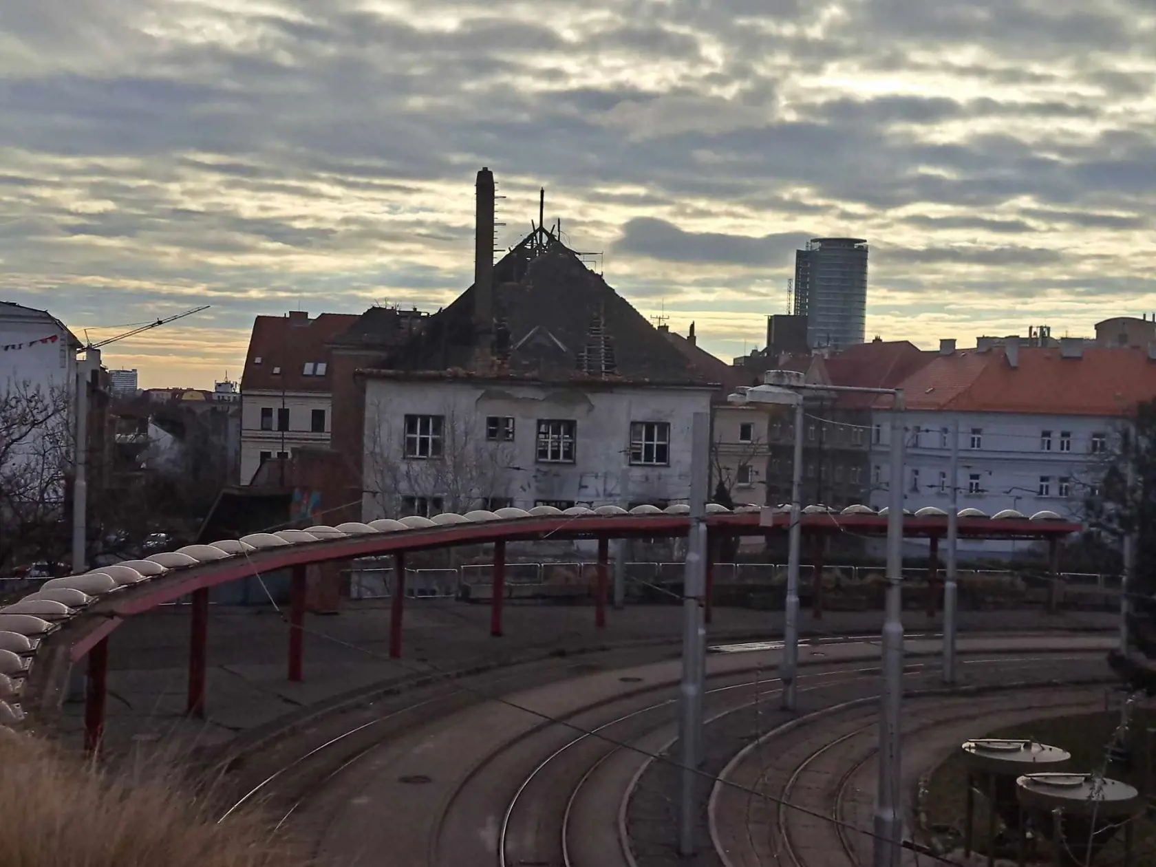 Dom hrôzy na Žabotovej ulici v Bratislave v polovici februára 2024.