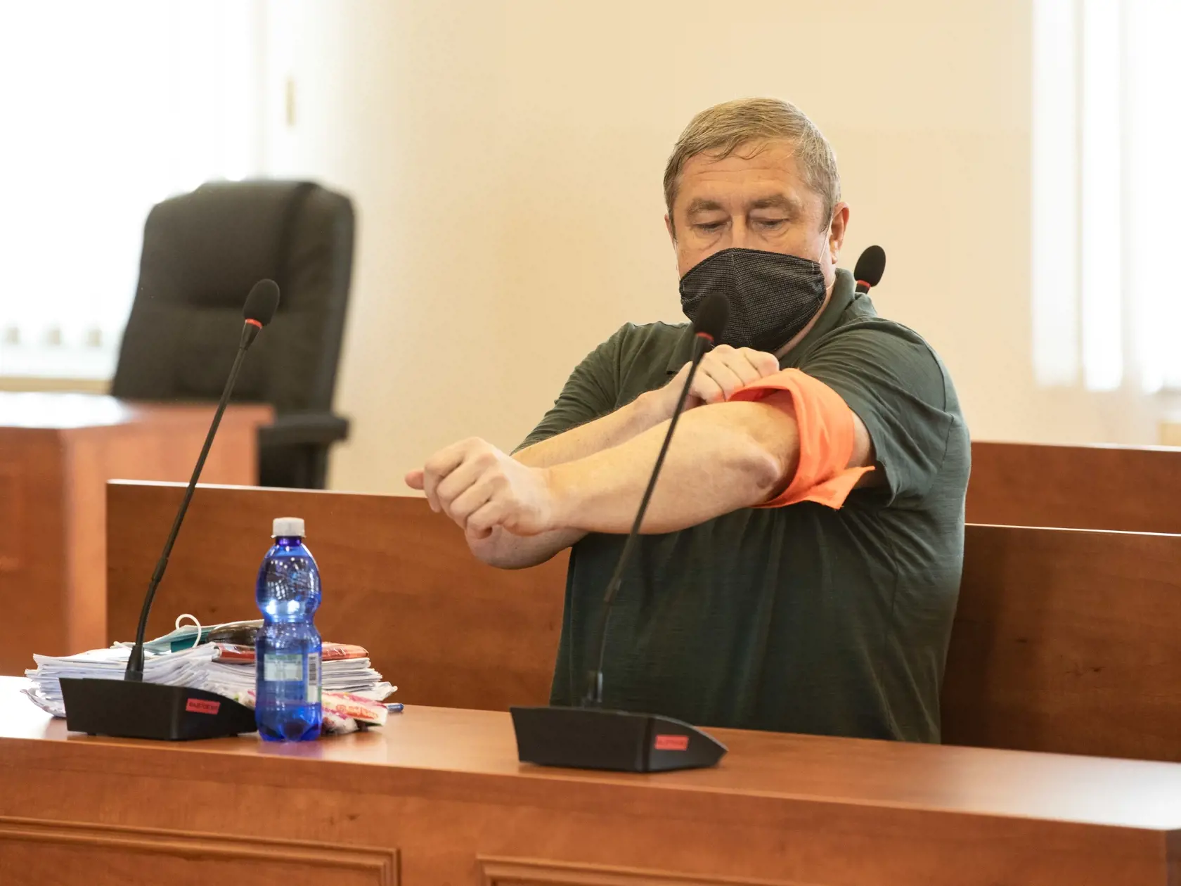 Na snímke je bývalý špeciálny prokurátor Dušan Kováčik, ktorý je obžalovaný zo zločinu založenia, zosnovania a podporovania zločineckej skupiny a ďalších skutkov.