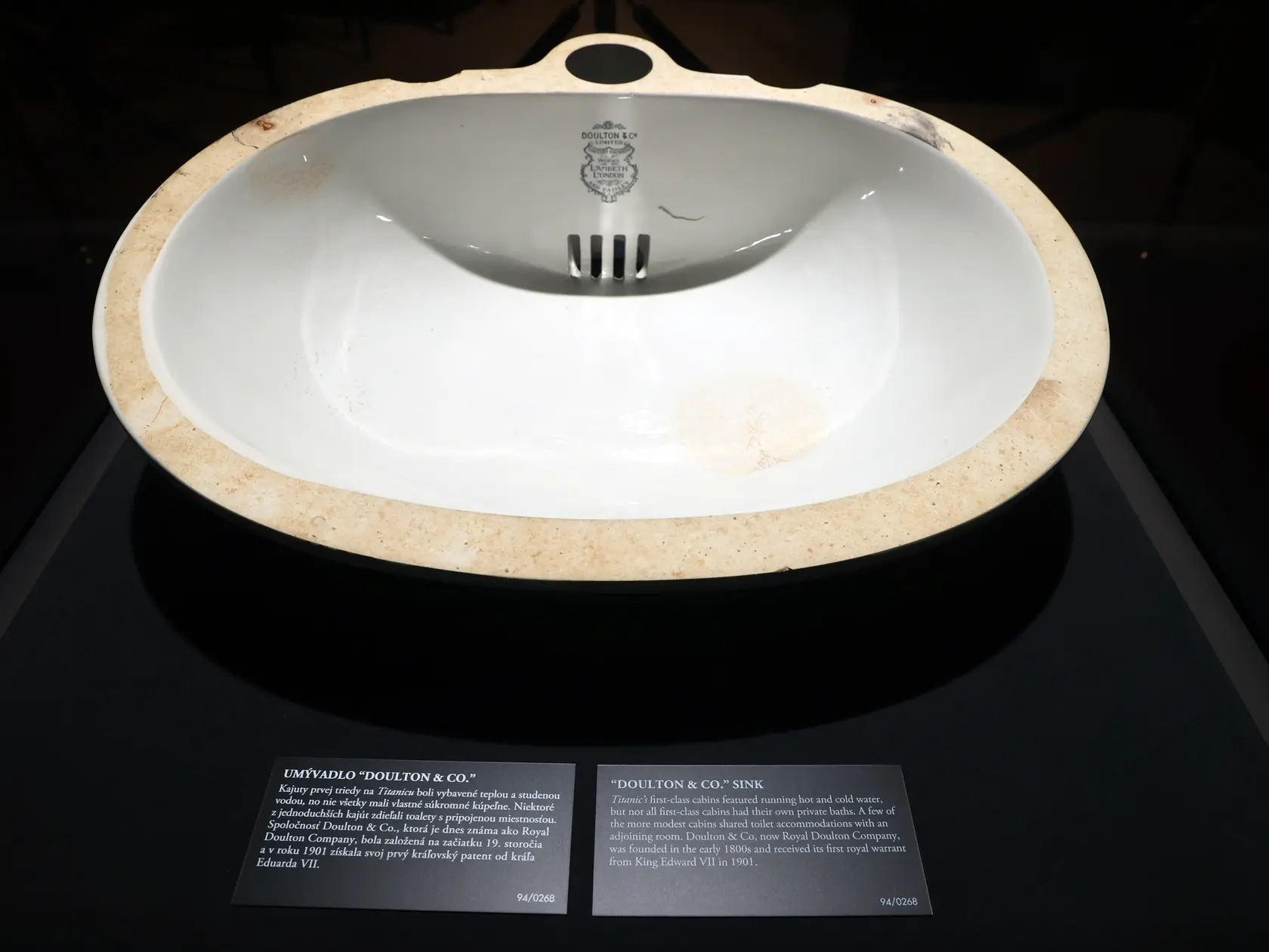 Na snímke je svetová výstava lode Titanic, ktorá sa potopila pri prvej plavbe v roku 1912. 