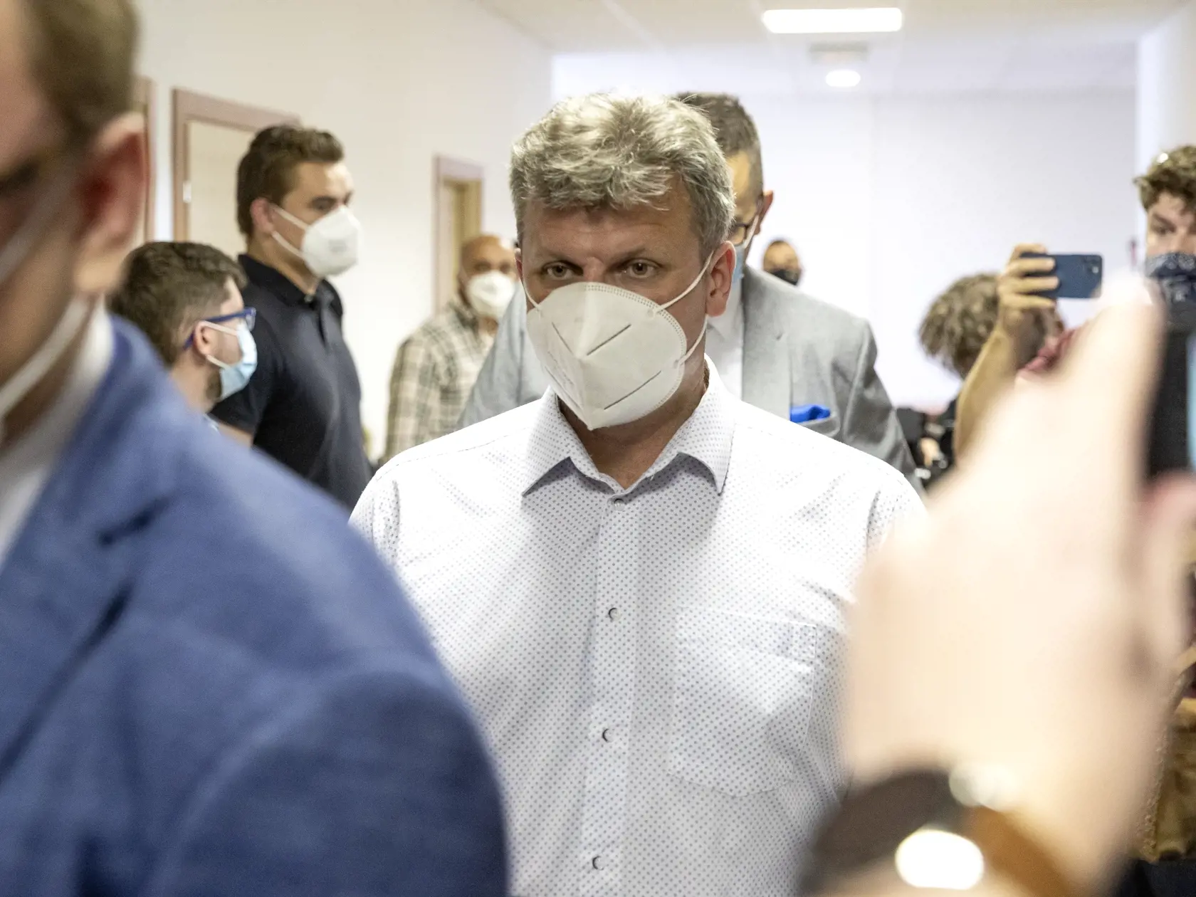 Súdne pojednávanie s bývalým šéfom úradu Špeciálnej prokuratúry Dušanom Kováčikom na  Špecializovanom trestnom súde v Pezinku, ktorý e obvinený zo zločinu zneužitia právomoci verejného činiteľa, obzvlášť závažného zločinu prijímania úplatku, zločinu založenia, zosnovania a podporovania zločineckej skupiny a z prečinu ohrozenia dôvernej a vyhradenej skutočnosti. Na snímke je prokurátor v pozícii svedka, Vasil Špirko.