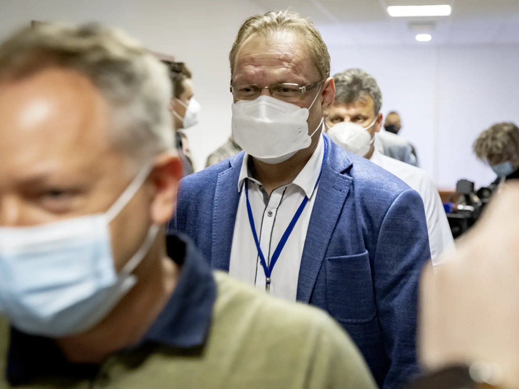 Súdne pojednávanie s bývalým šéfom úradu Špeciálnej prokuratúry Dušanom Kováčikom na  Špecializovanom trestnom súde v Pezinku, ktorý e obvinený zo zločinu zneužitia právomoci verejného činiteľa, obzvlášť závažného zločinu prijímania úplatku, zločinu založenia, zosnovania a podporovania zločineckej skupiny a z prečinu ohrozenia dôvernej a vyhradenej skutočnosti. Na snímke je prokurátor v pozícii svedka, Juraj Novocký.