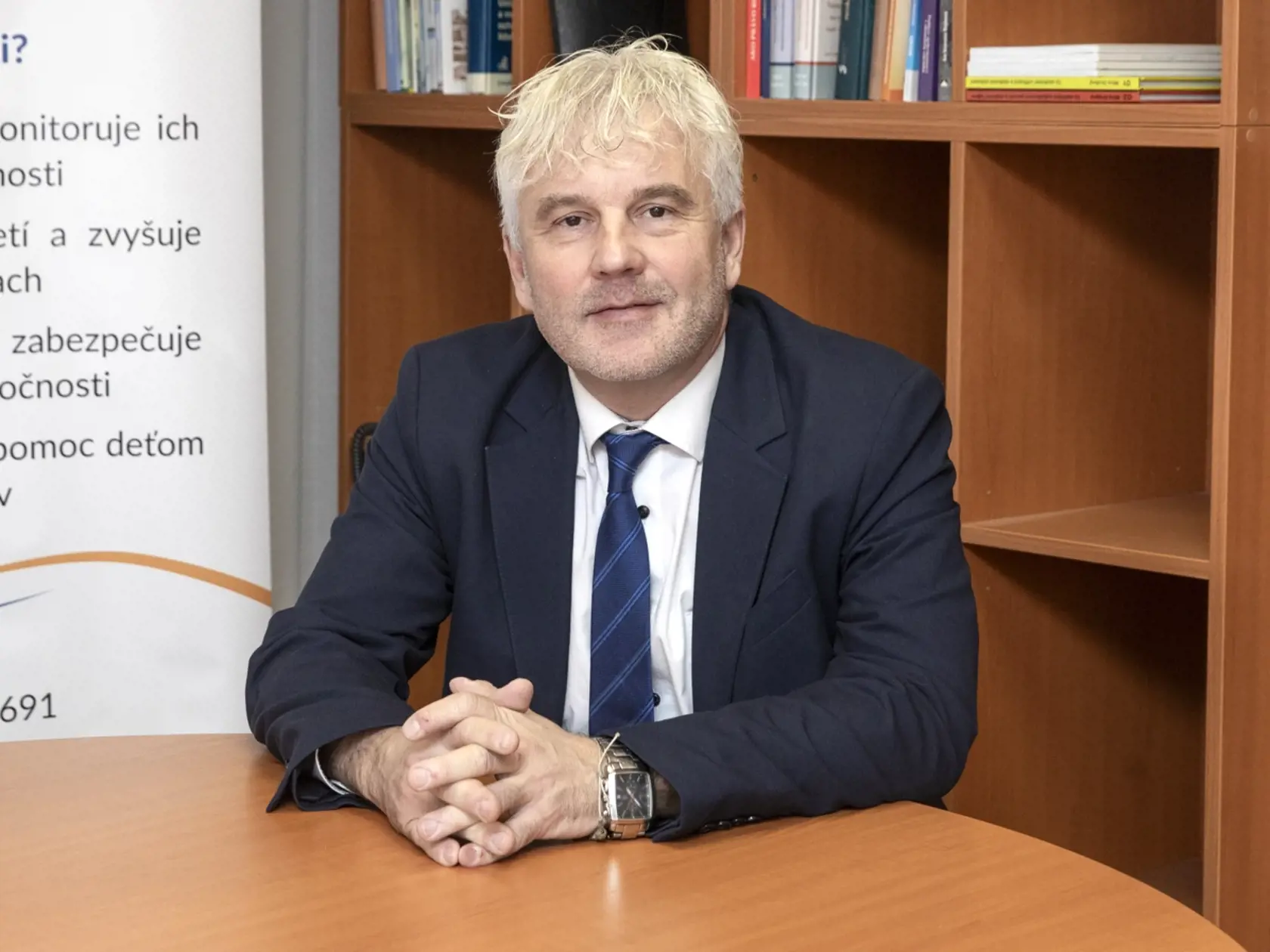 Na snímke je komisár pre deti a komisár pre osoby so zdravotným postihnutím Jozef Mikloško.