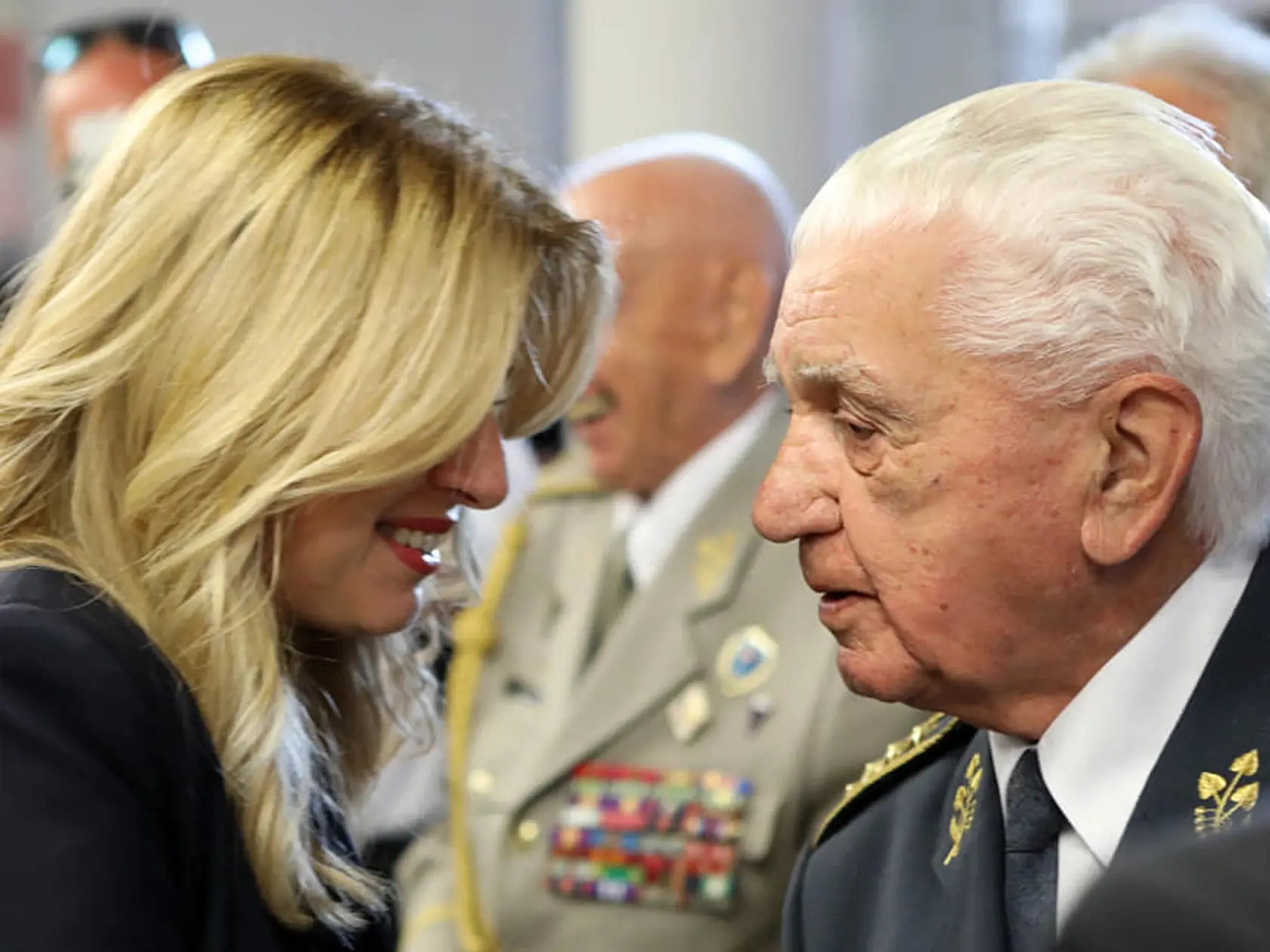 Prezidentka Zuzana Čaputová si oslavy SNP užila s patričnou vážnosťou.
