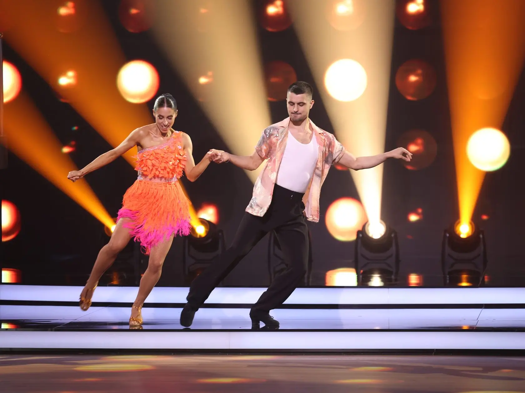 8. kolo Let's Dance. Na snímke Zuzana Porubjaková a Jaroslav Ihring.