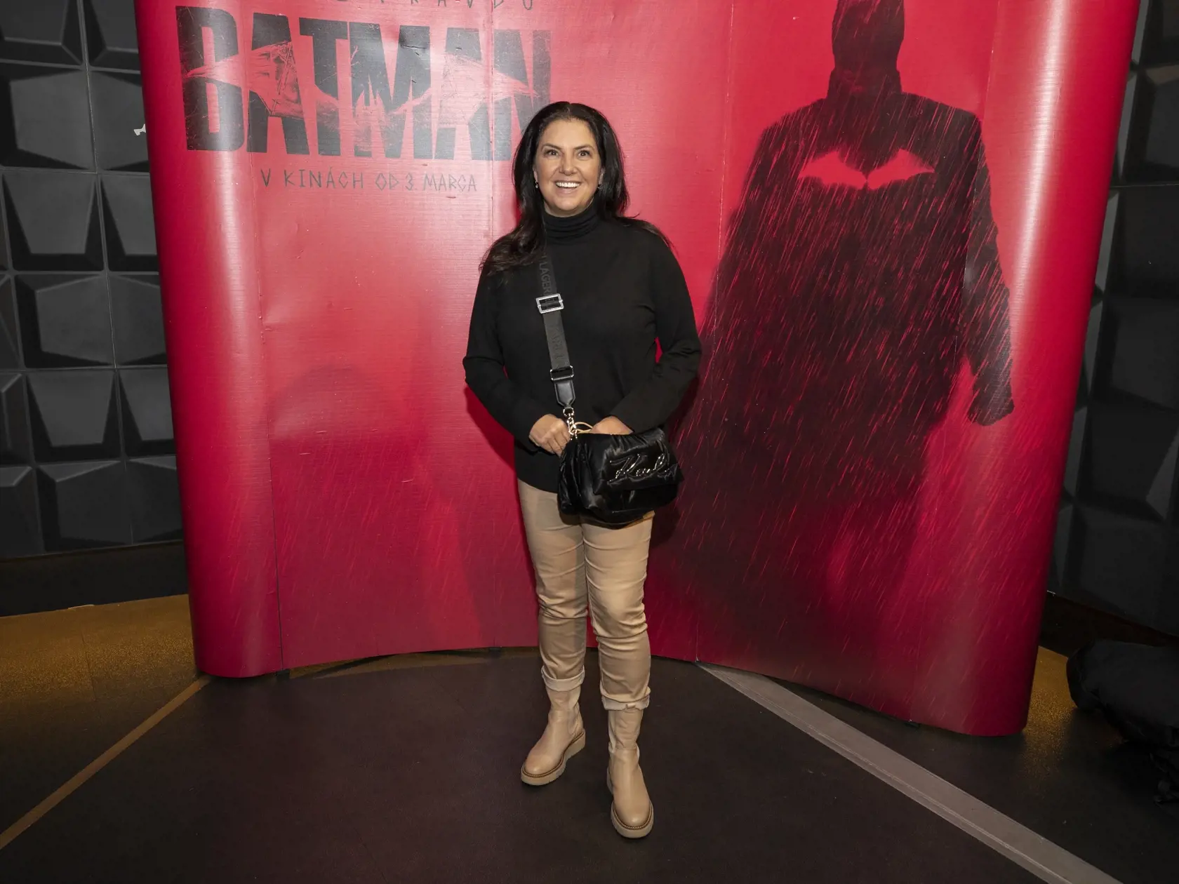 Na snímke je Iveta Malachovská na premiére filmu Batman