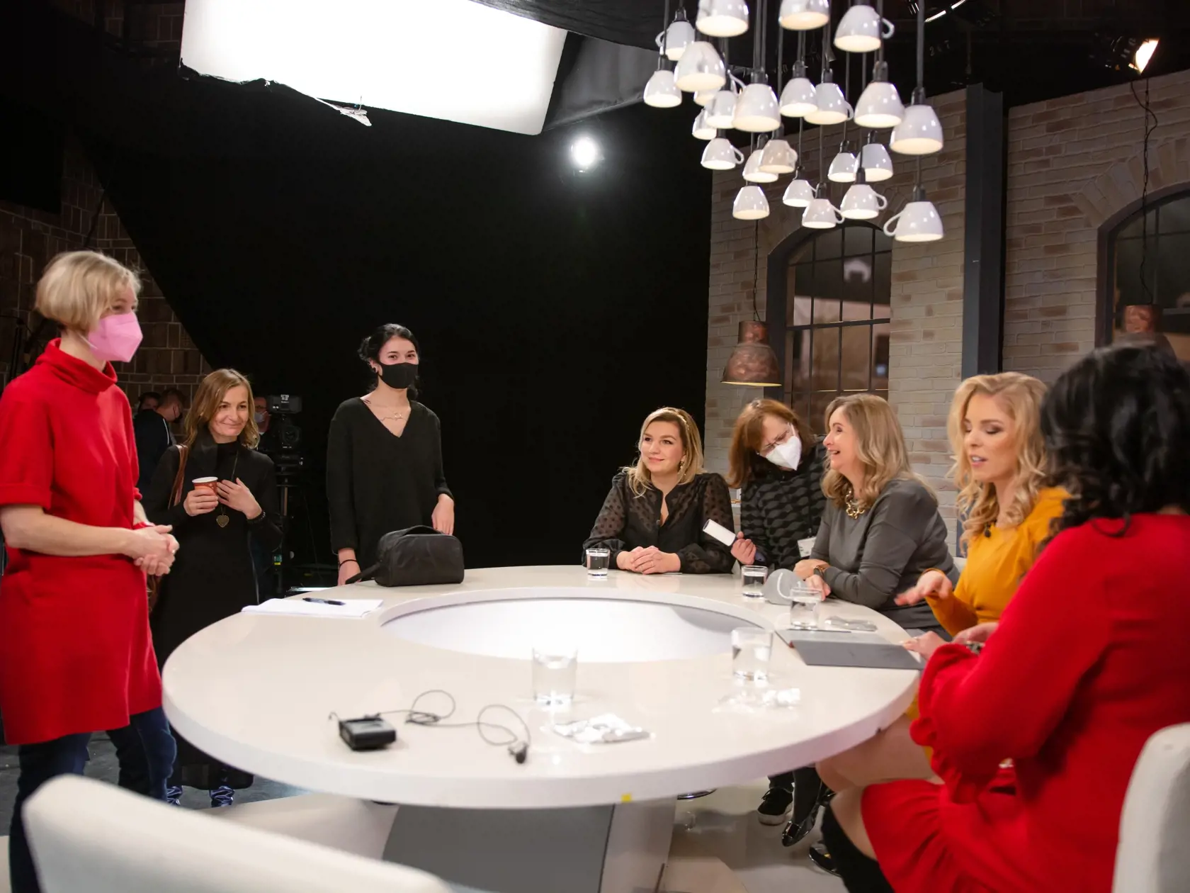 Iveta Malachovská na natáčaní Silnej zostavy.