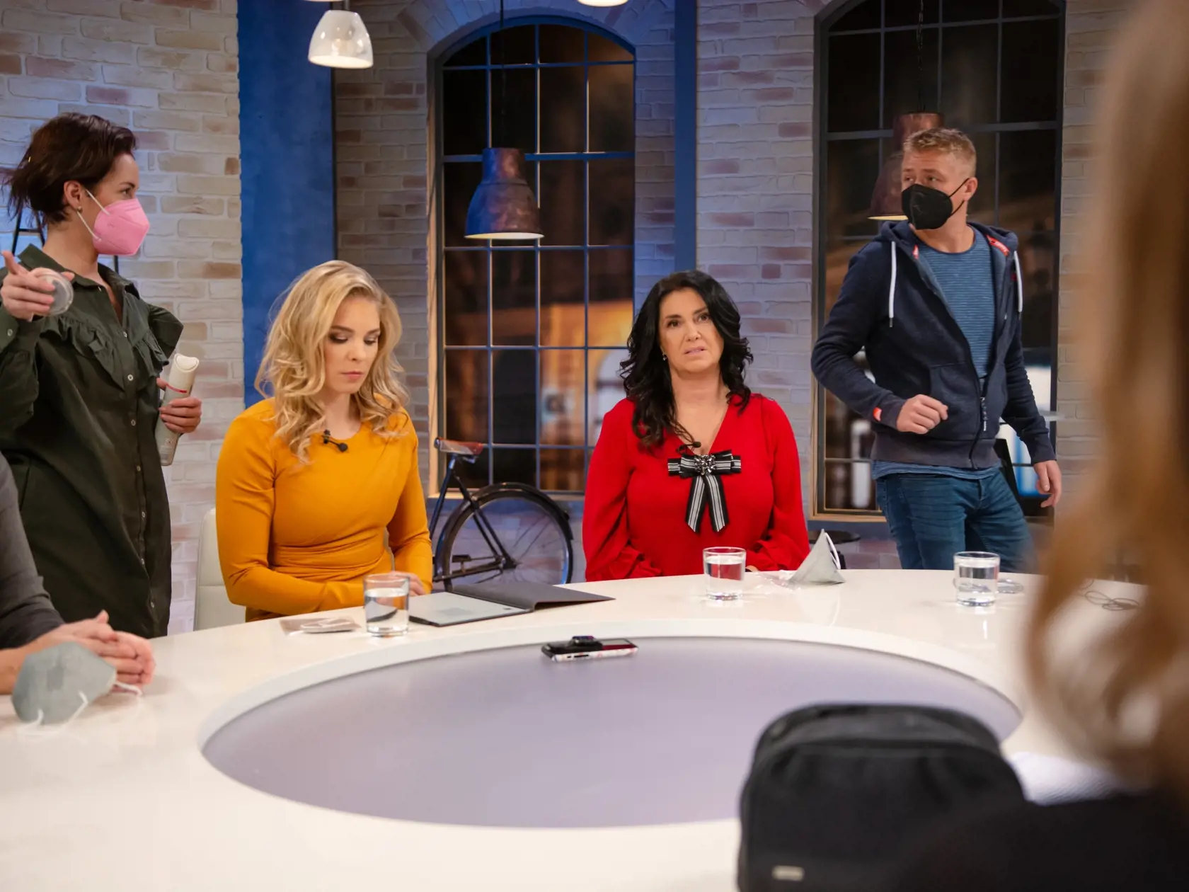 Iveta Malachovská na natáčaní Silnej zostavy.
