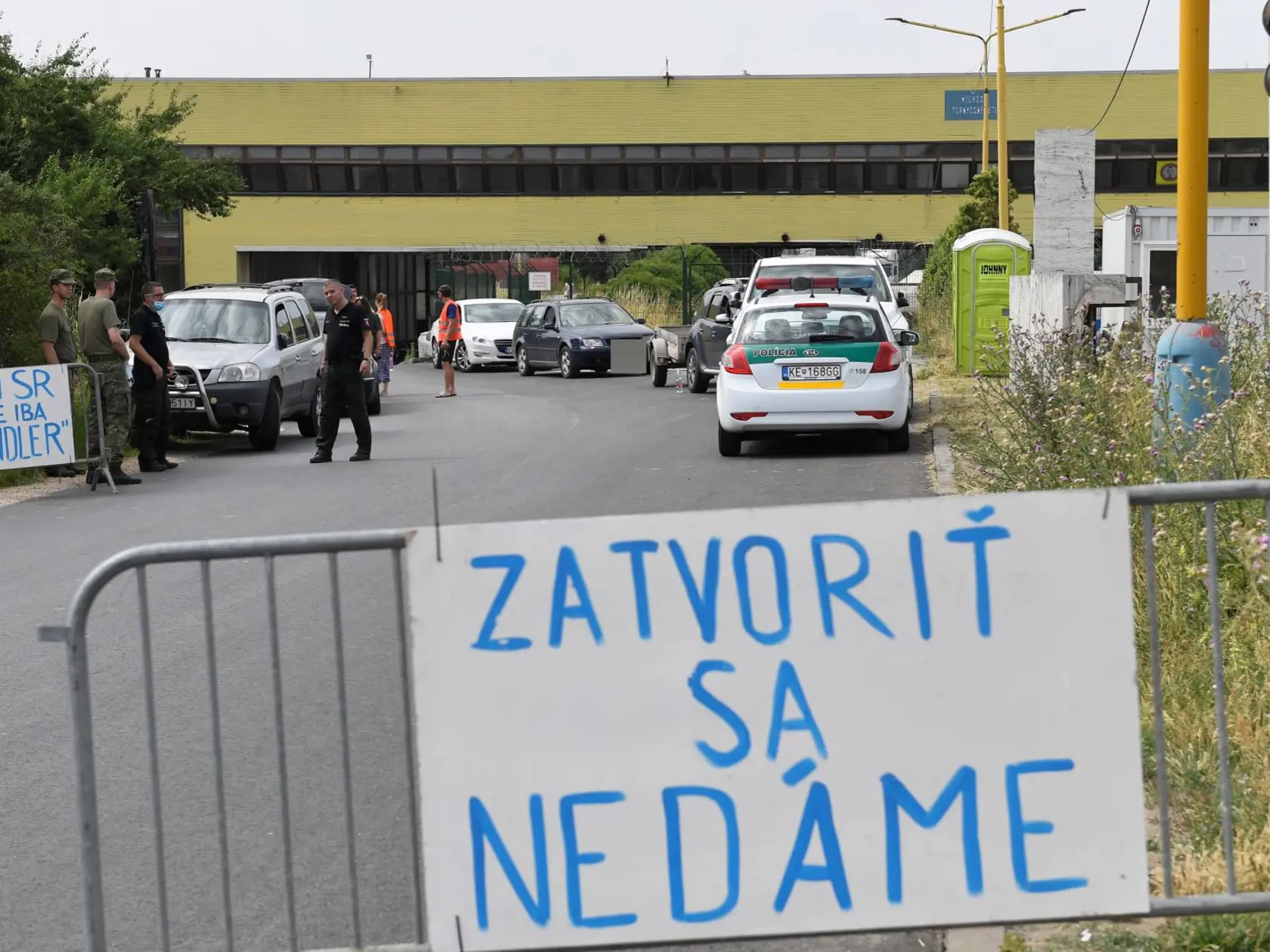Protest na hraničnom priechode Milhosť -Tornyosnémeti
