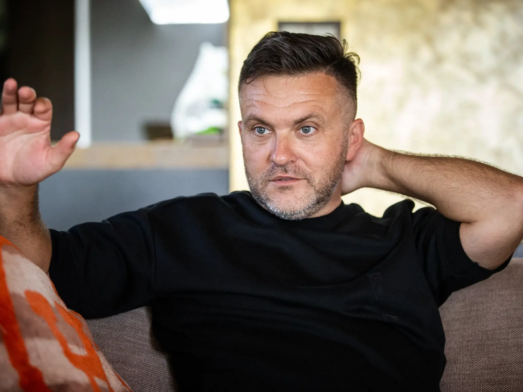 Jozef "Jopo" Poláček vo svojom dome v Modre.