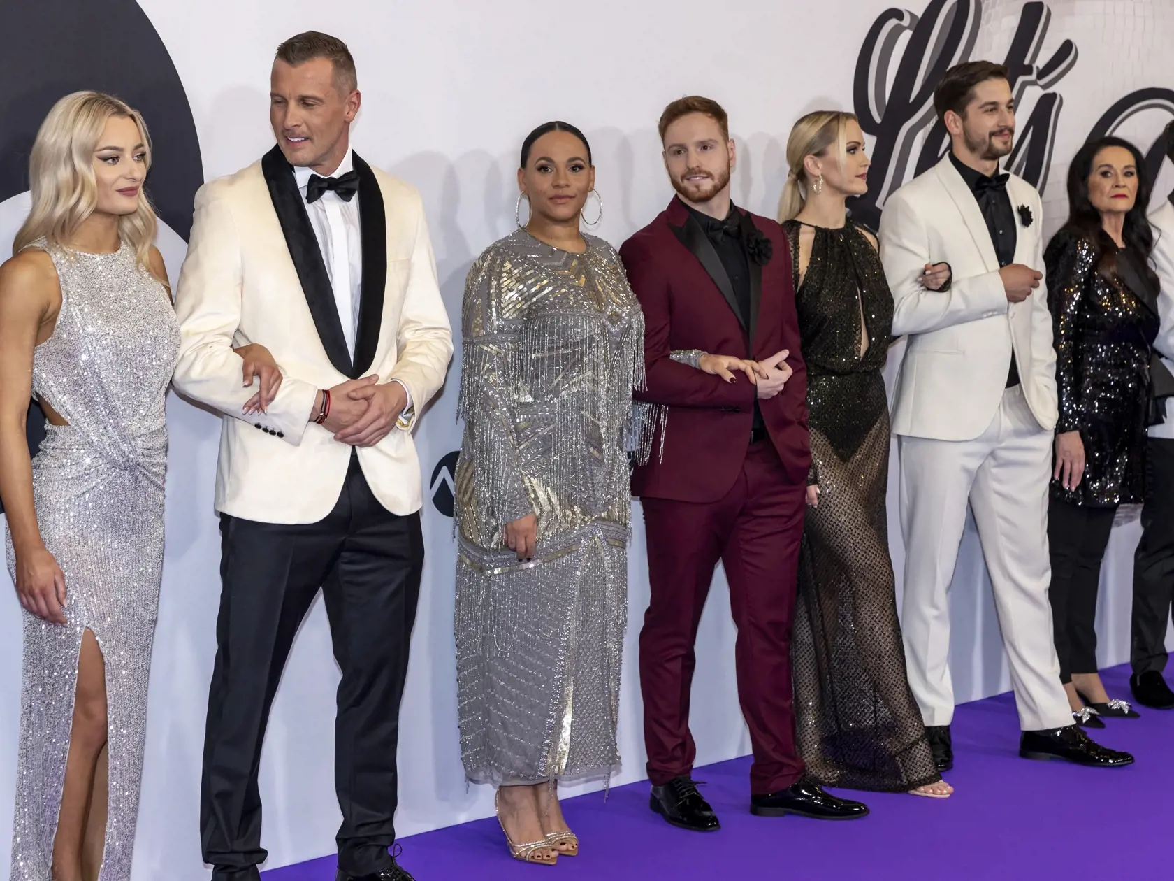 Predstavenie tanečných párov Let’s Dance 2024. Na snímke je Ján Ďurica, Tina, Jakub Jablovský a Hana Gregorová 