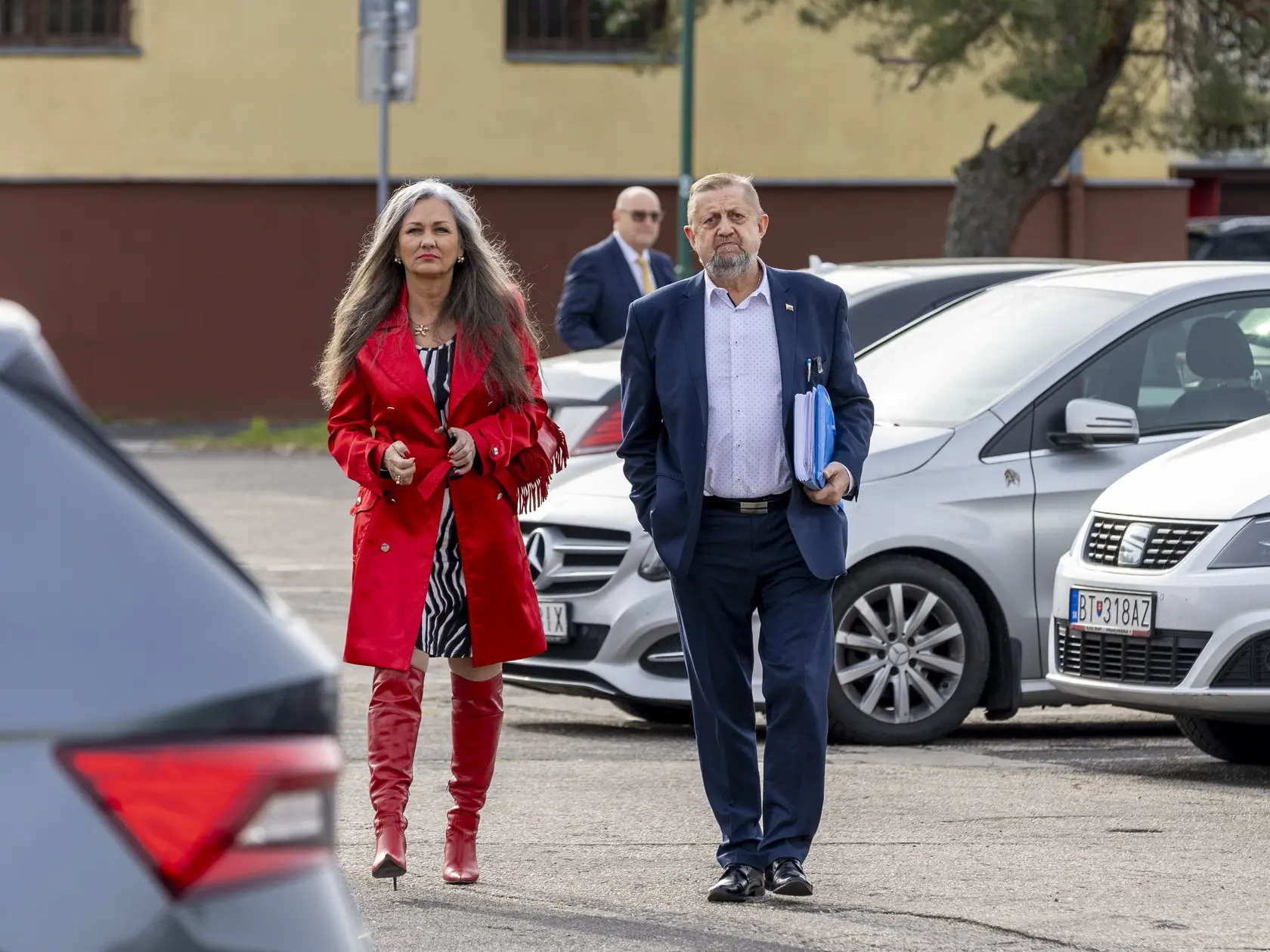 Obžalovaný Štefan Harabin na Špecializovanom trestnom súde v Pezinku. Pojednávanie v prípade schvaľovania ruskej invázie na Ukrajinu.