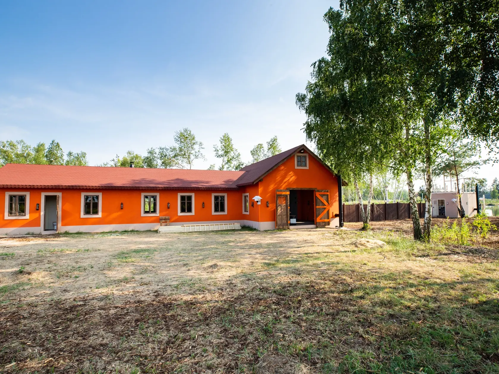 Areál reality show Farma 2019 pri obci Sekule.