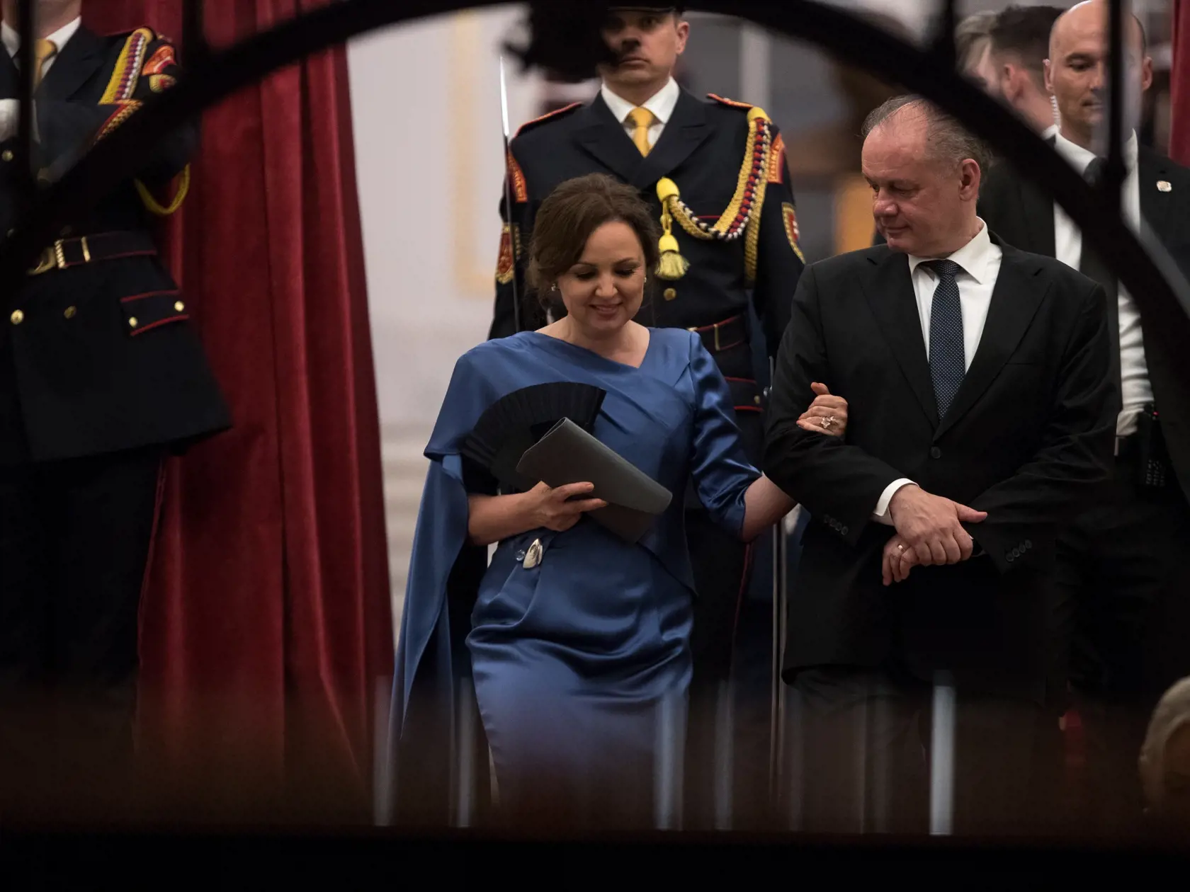 Exprezident Andrej Kiska so svojou manželkou Martinou Kiskovou.