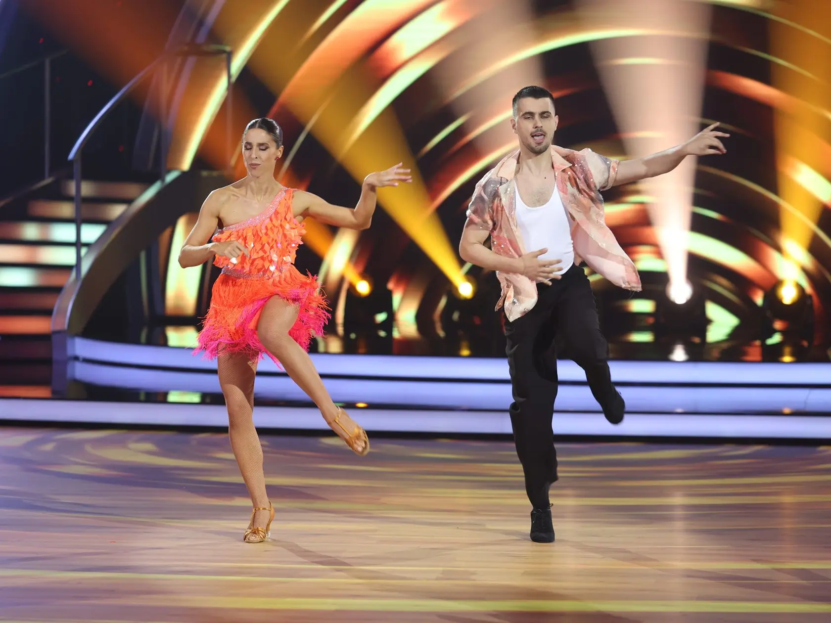 8. kolo Let's Dance. Na snímke Zuzana Porubjaková a Jaroslav Ihring.