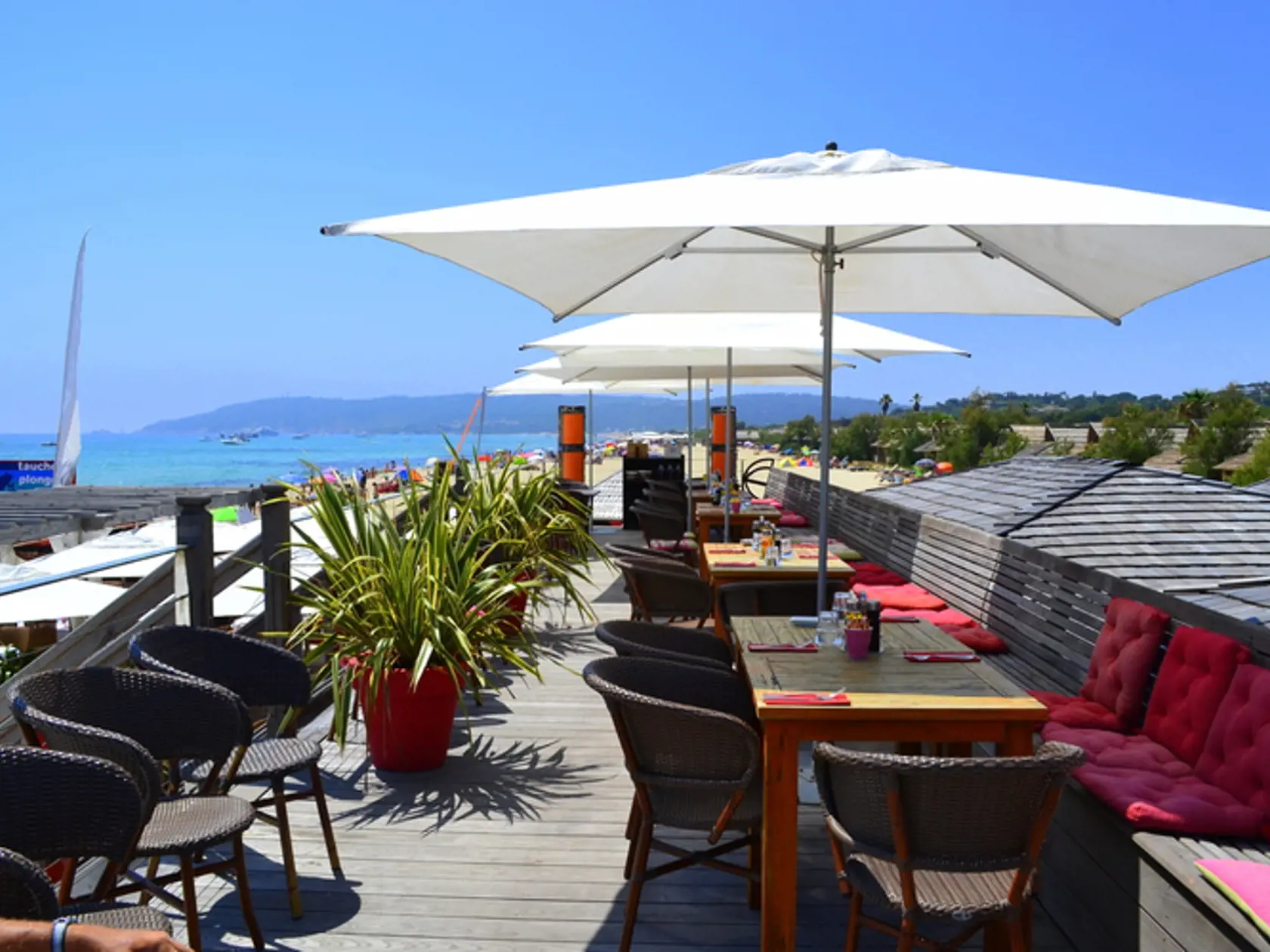 Saint-Tropez - pláž Pampelonne