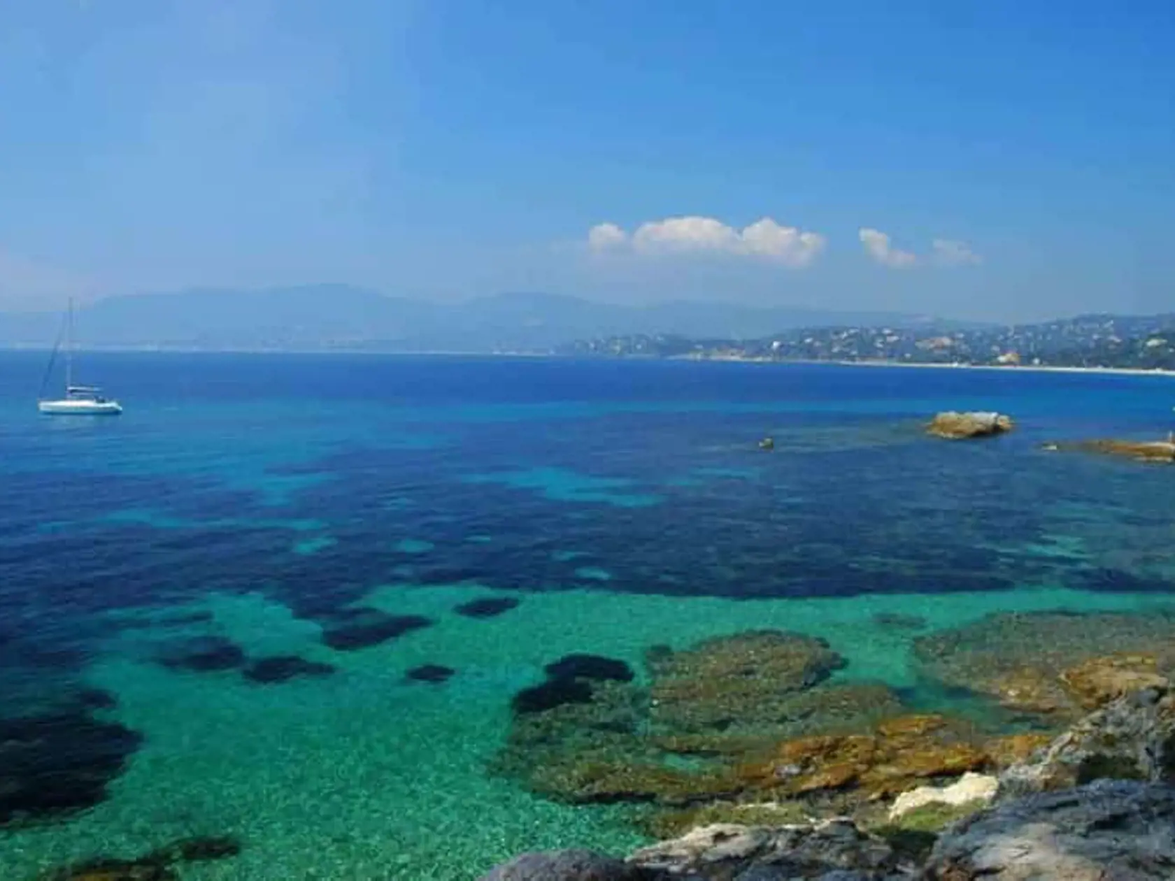 Saint-Tropez pláž Gigaro.