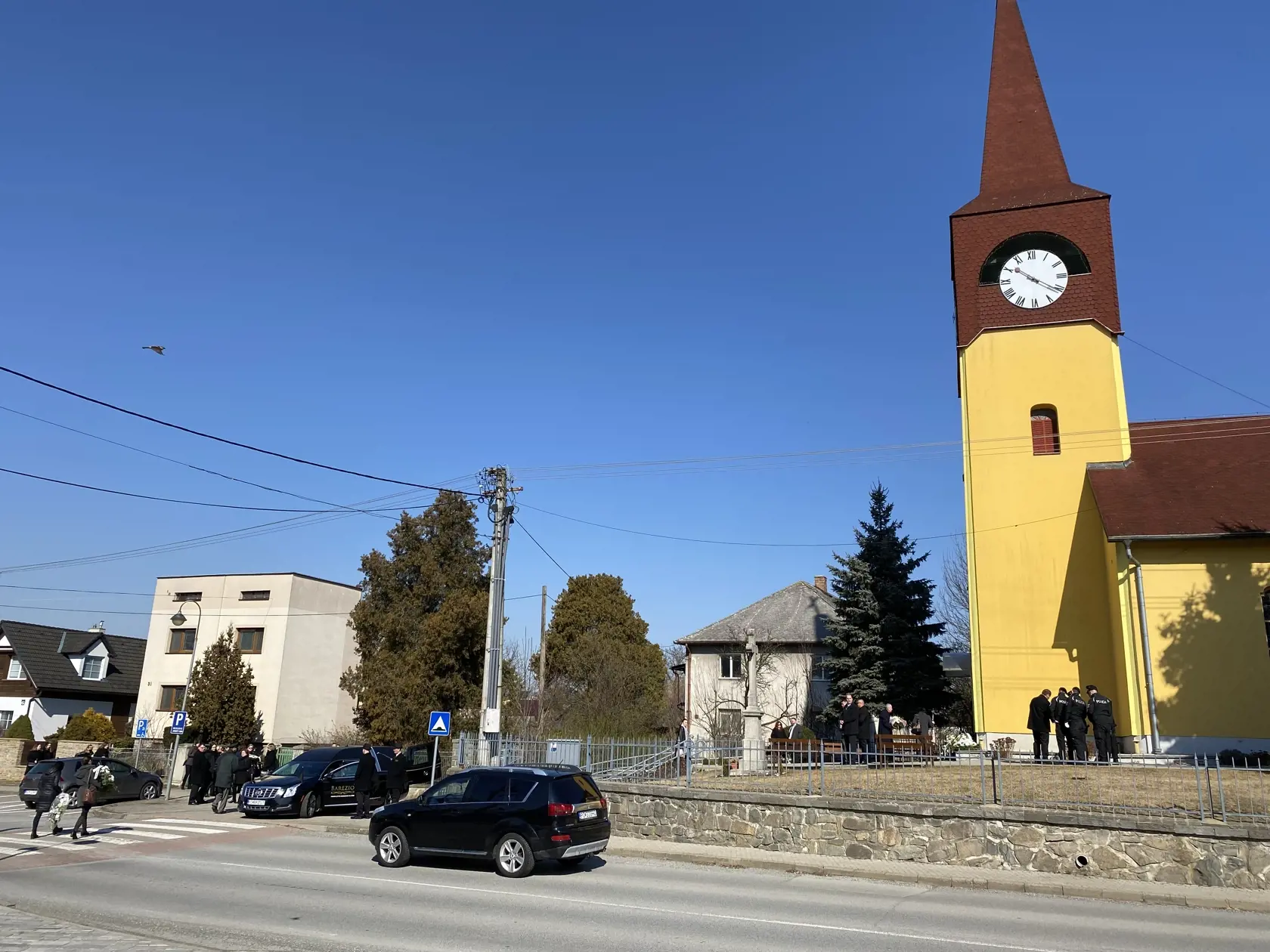 Pohreb policajta Filipa, ktorého zastrelil jeho kolega, Martin Turčan.