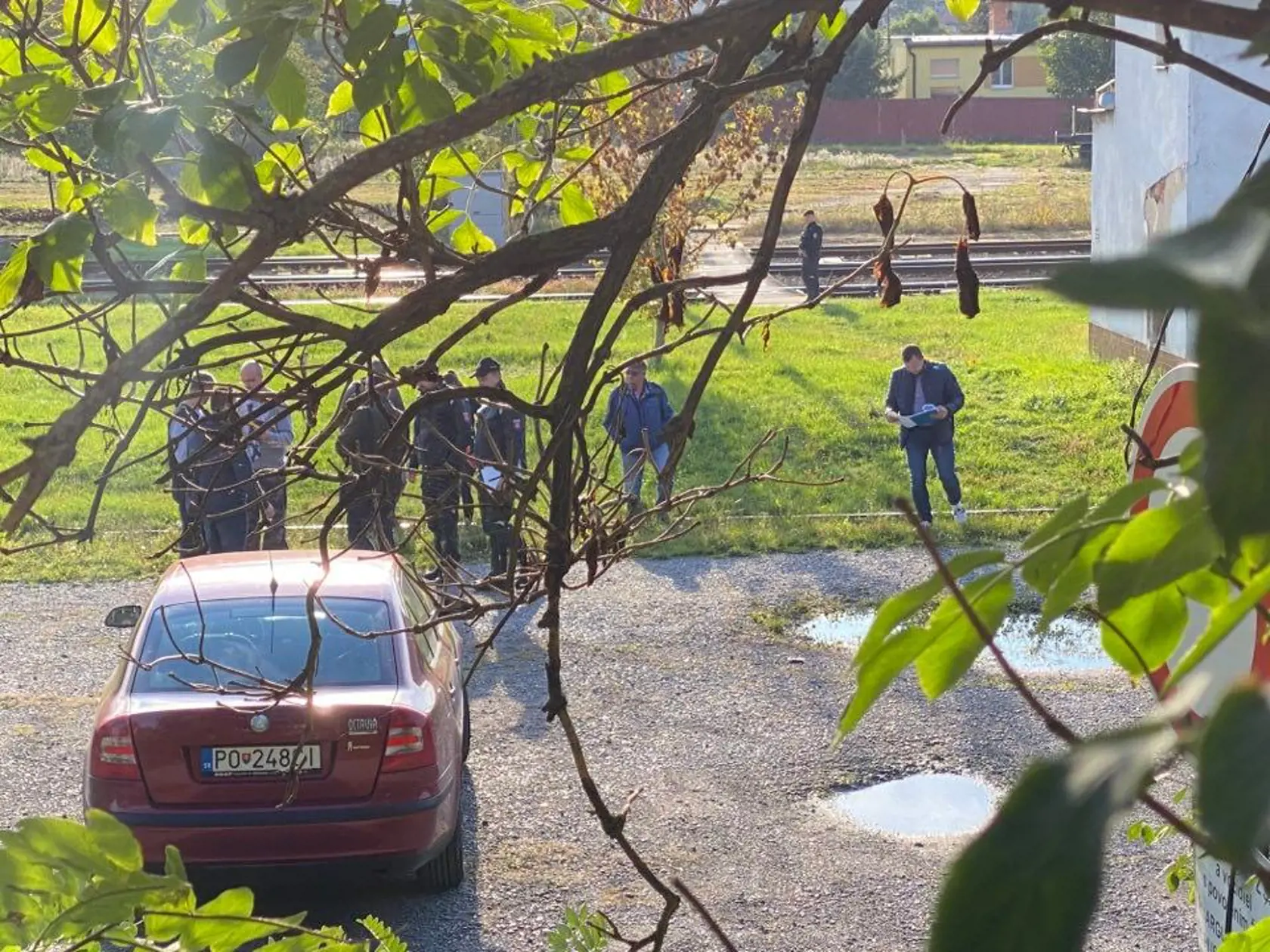 Na mieste, kde mal Turčan odhodiť rozbitý mobil.