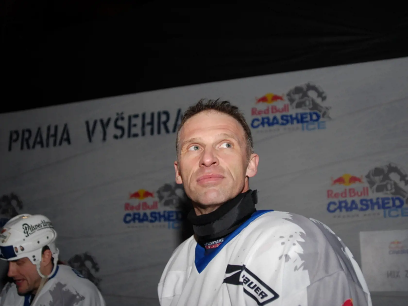 DOMINIK HAŠEK: ľad na Crashed Ice 2009 si v Prahe vyskúšal na vlastnej koži.