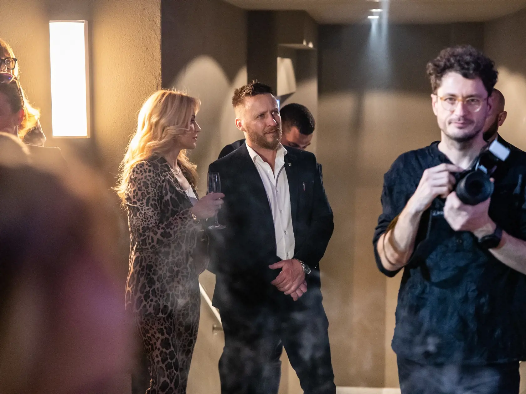 Premiéra tanečného muzikálu CATS/MAČKY v divadle Nová scéna. Na snímke ministerka kultúry Martina Šimkovičová s partnerom Petrom Kotlárom.