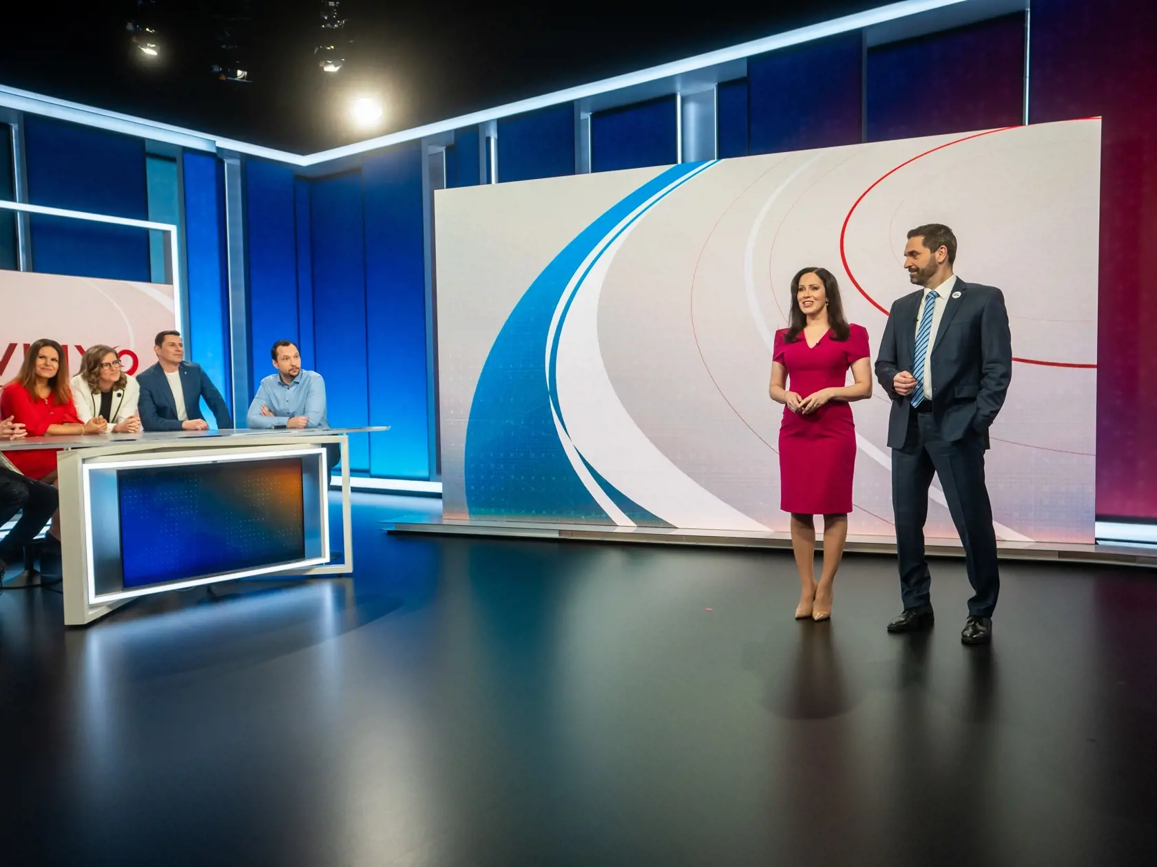 Andrea Pálffy Belányiová a Ján Mečiar v novom štúdiu