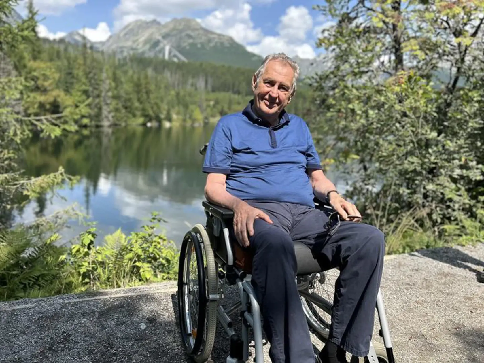 Český exprezident Miloš Zeman si užíva Tatry.