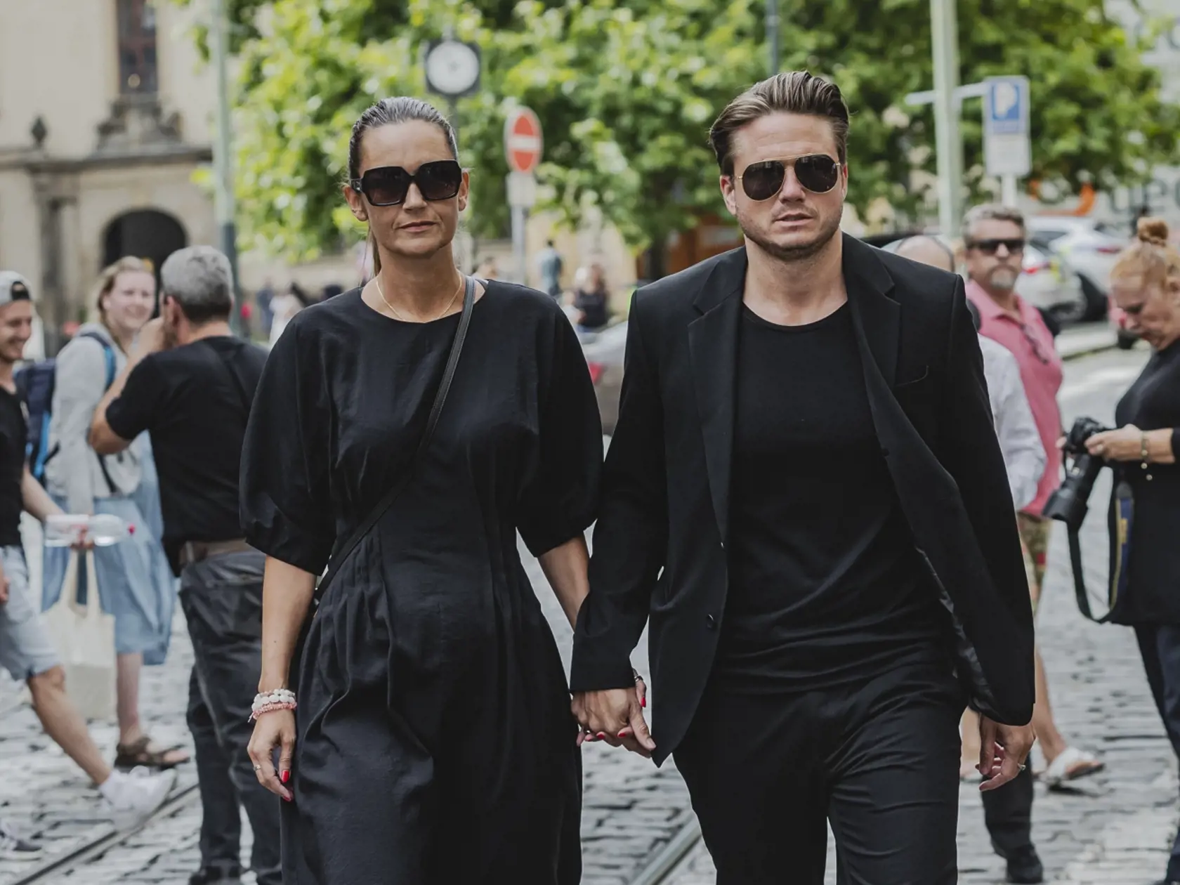 Ondřej Brzobohatý s novou partnerkou Danielou Písařovicovou.