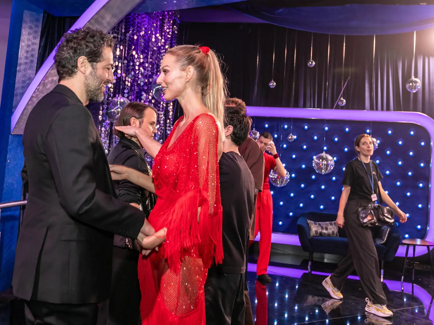 Prvé kolo Lets Dance 2024. Na snímke Michaela Kocianová s priateľom. 