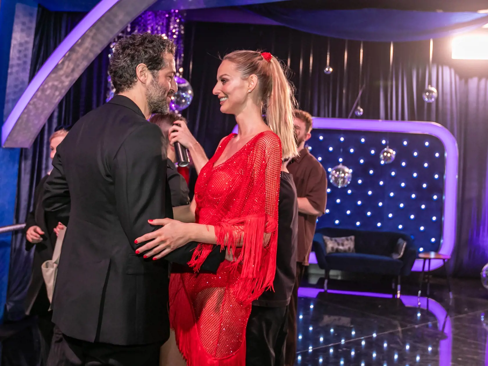 Prvé kolo Lets Dance 2024. Na snímke Michaela Kocianová s priateľom. 