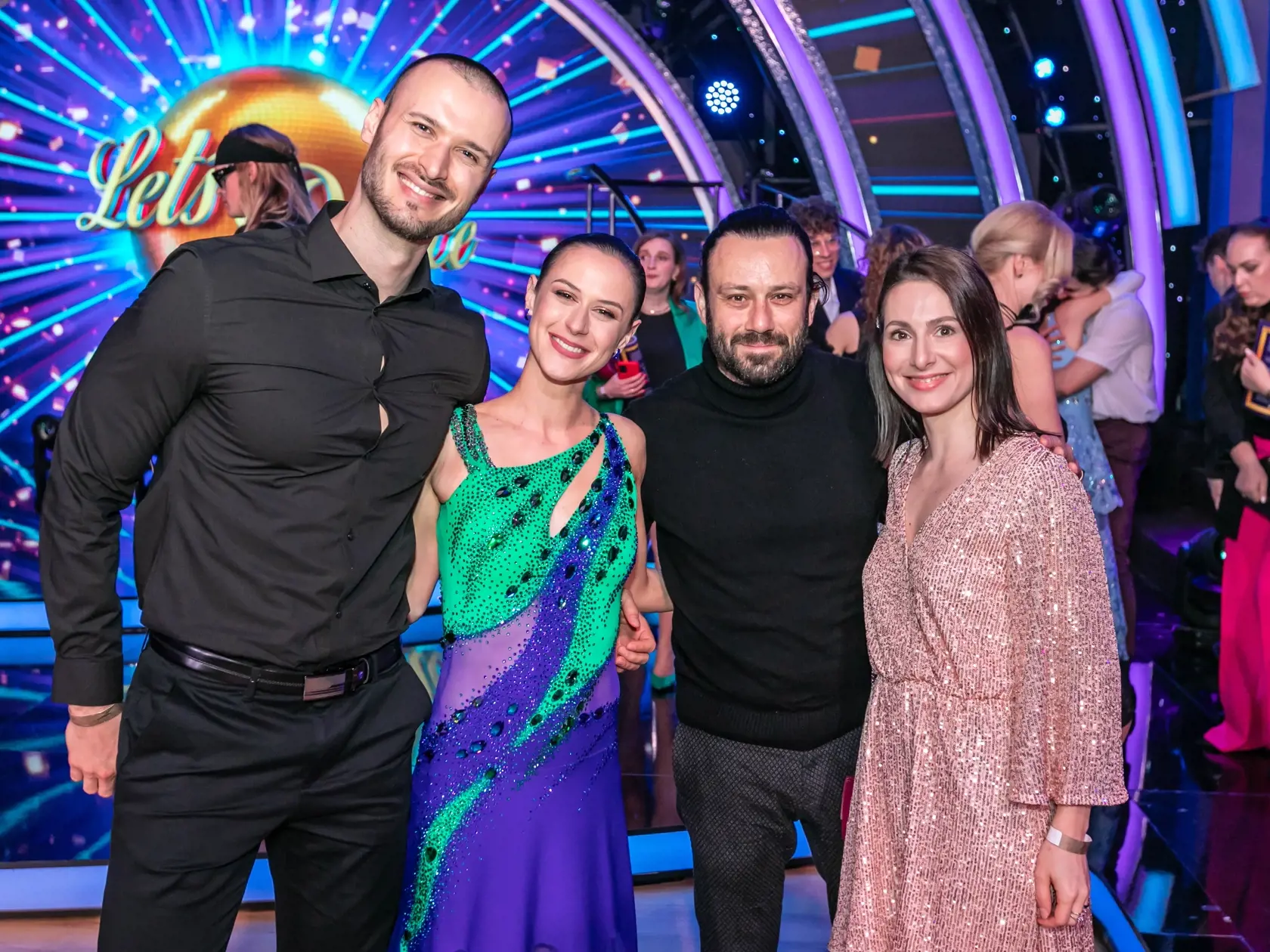 Prvé kolo Lets Dance 2024. Na snímke Anna Jakab Rakovská a Róbert Jakab. 