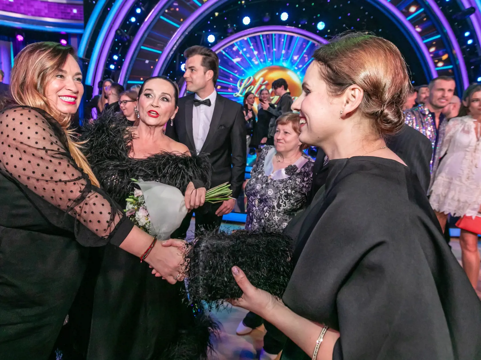 Prvé kolo Lets Dance 2024. Na snímke Hana Gregorová a jej dcéra Rola.