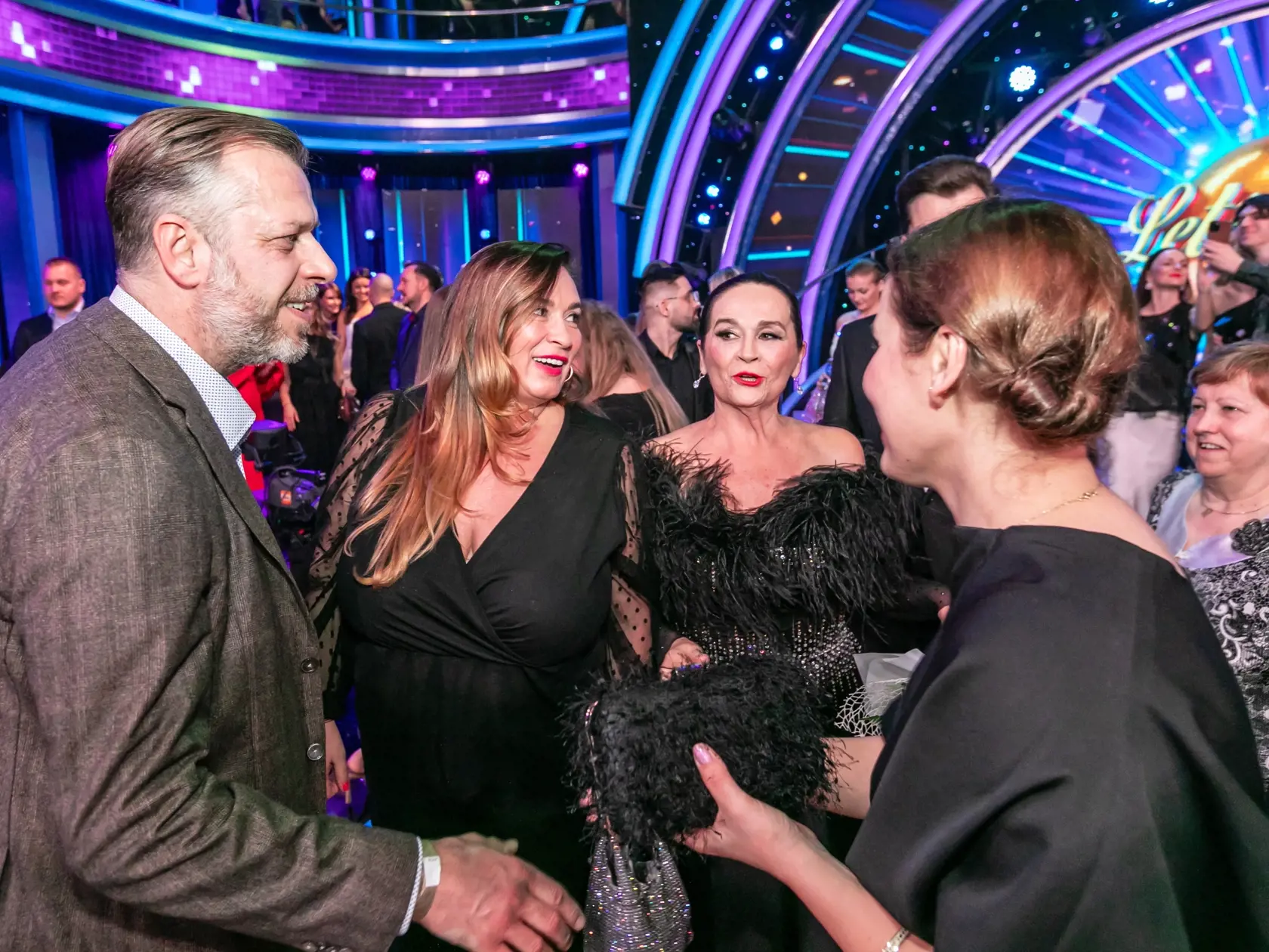 Prvé kolo Lets Dance 2024. Na snímke Hana Gregorová a jej dcéra Rola.