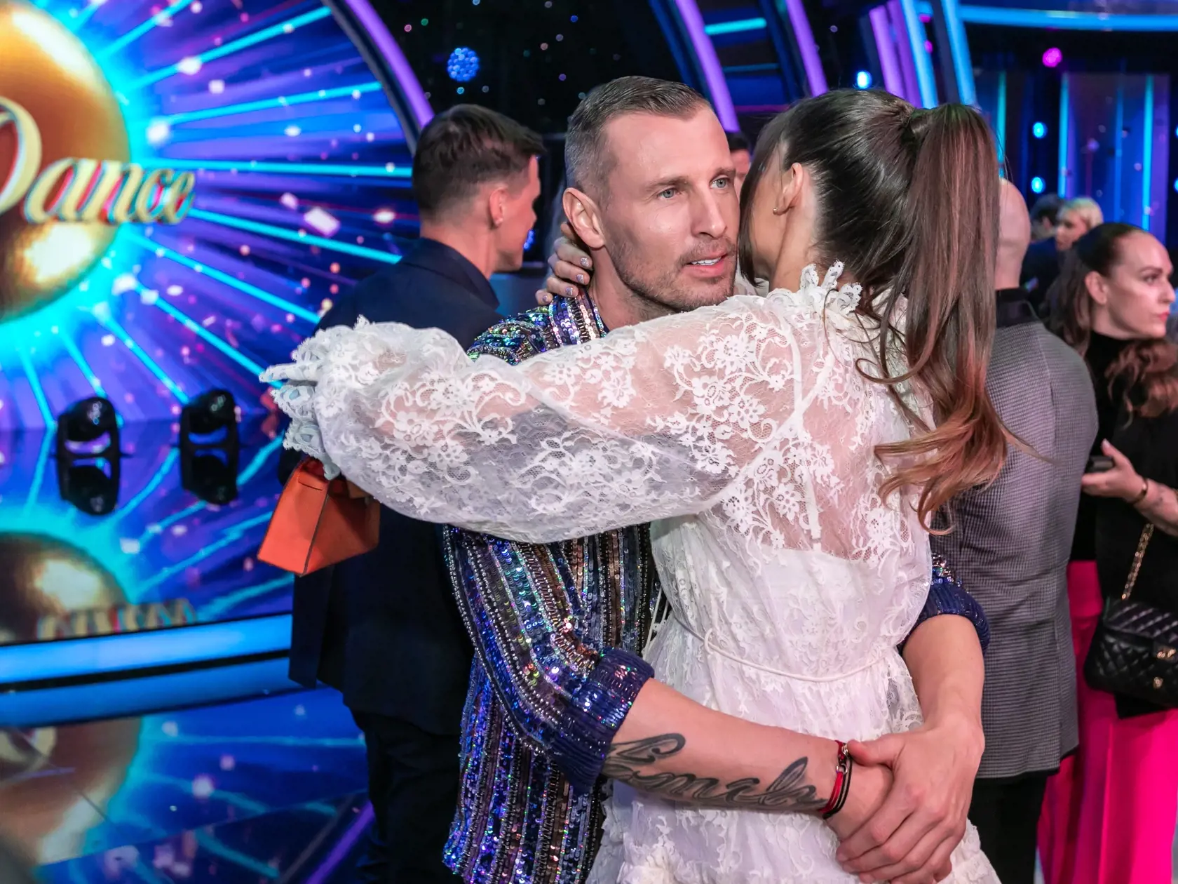 Prvé kolo Lets Dance 2024. Na snímke Ján Ďurica s priateľkou Dianou Kačurovou. 