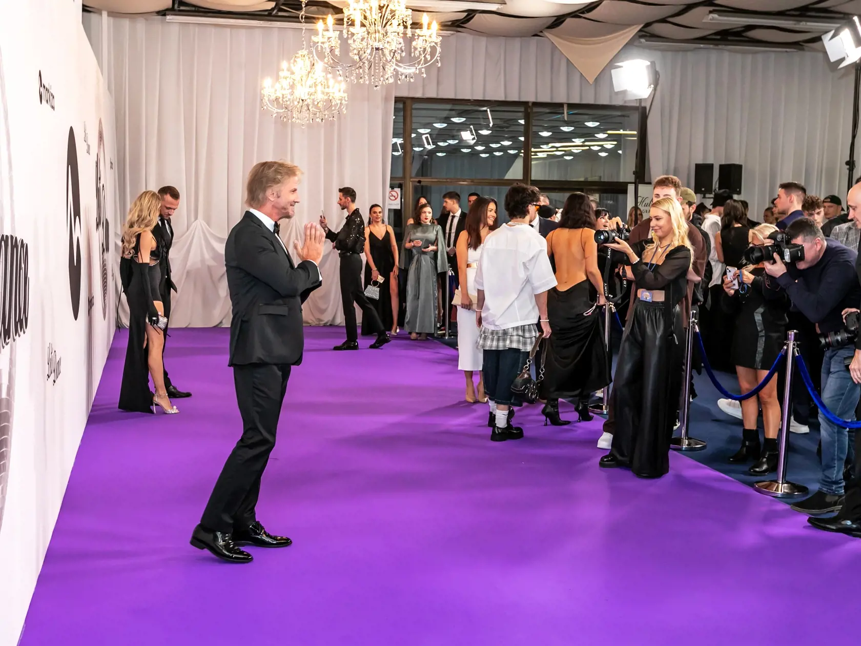 Príchody hostí na prvé kolo Lets Dance 2024. Na snímke Facundo Arana. 